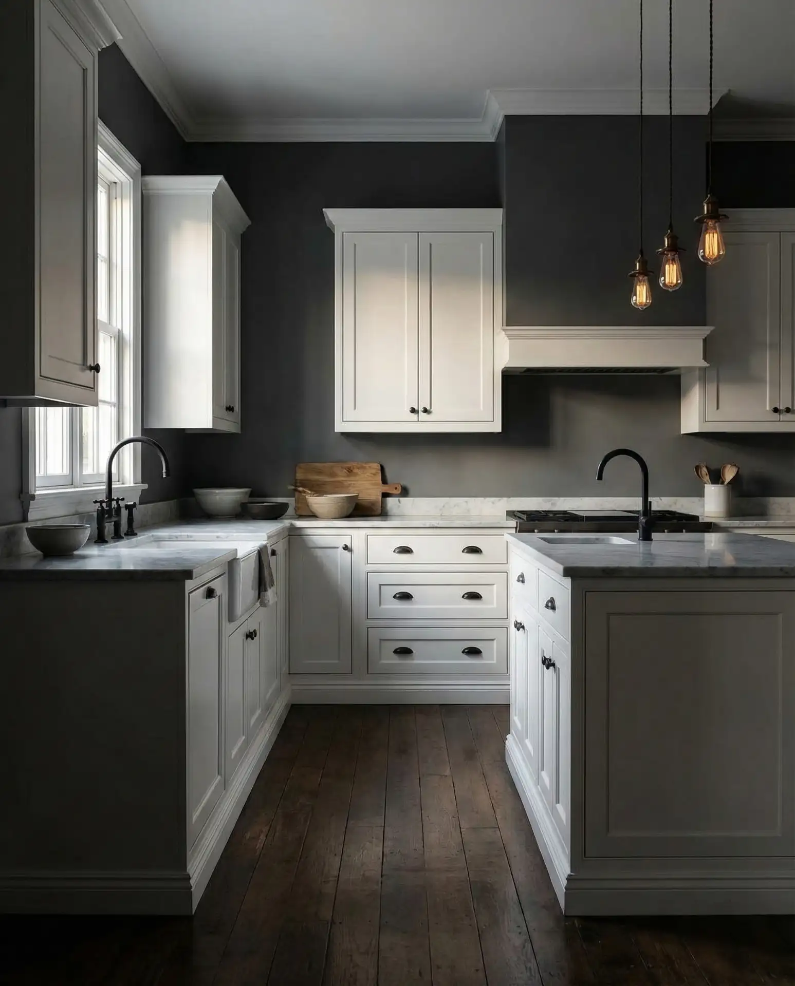 Moody Charcoal with White Cabinets 2