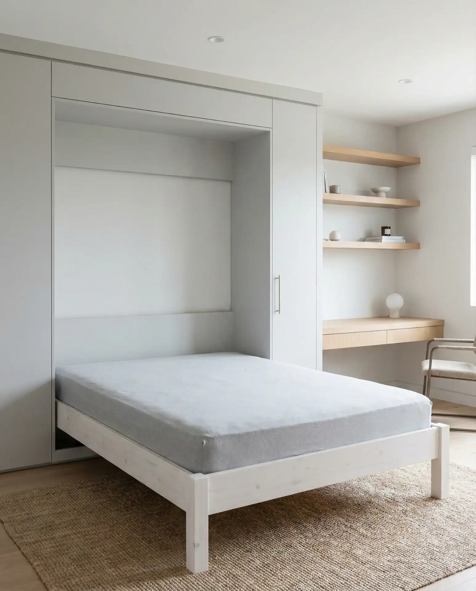 Murphy Bed with Built-In Desk 1