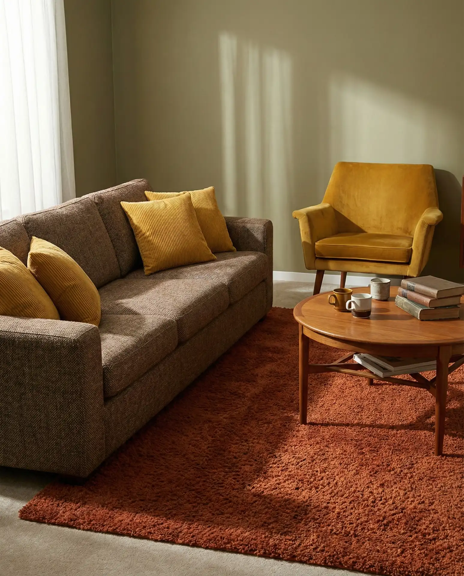 Mustard Accents for Retro Vibes 1