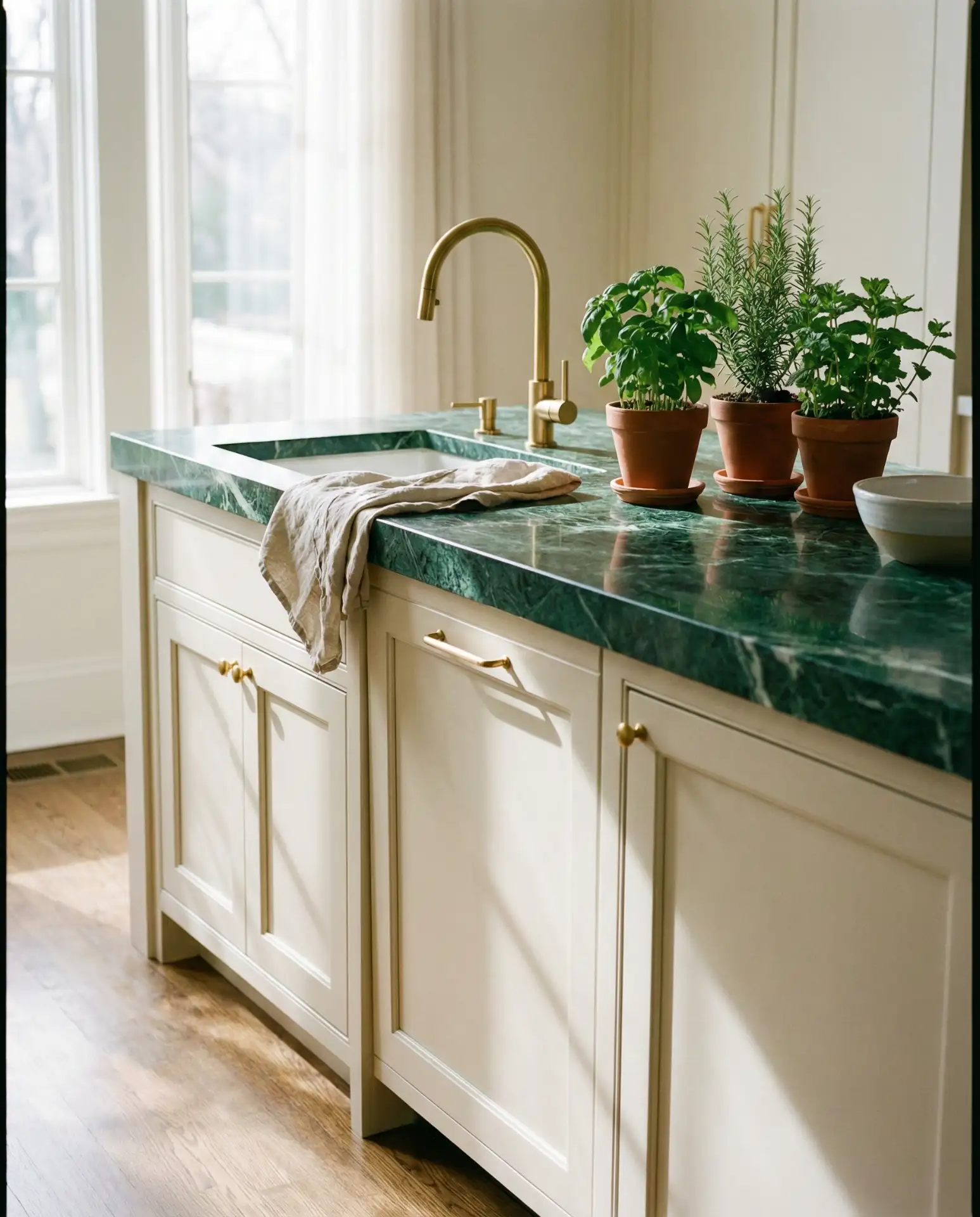 Nature's Calm with Green Countertops 1