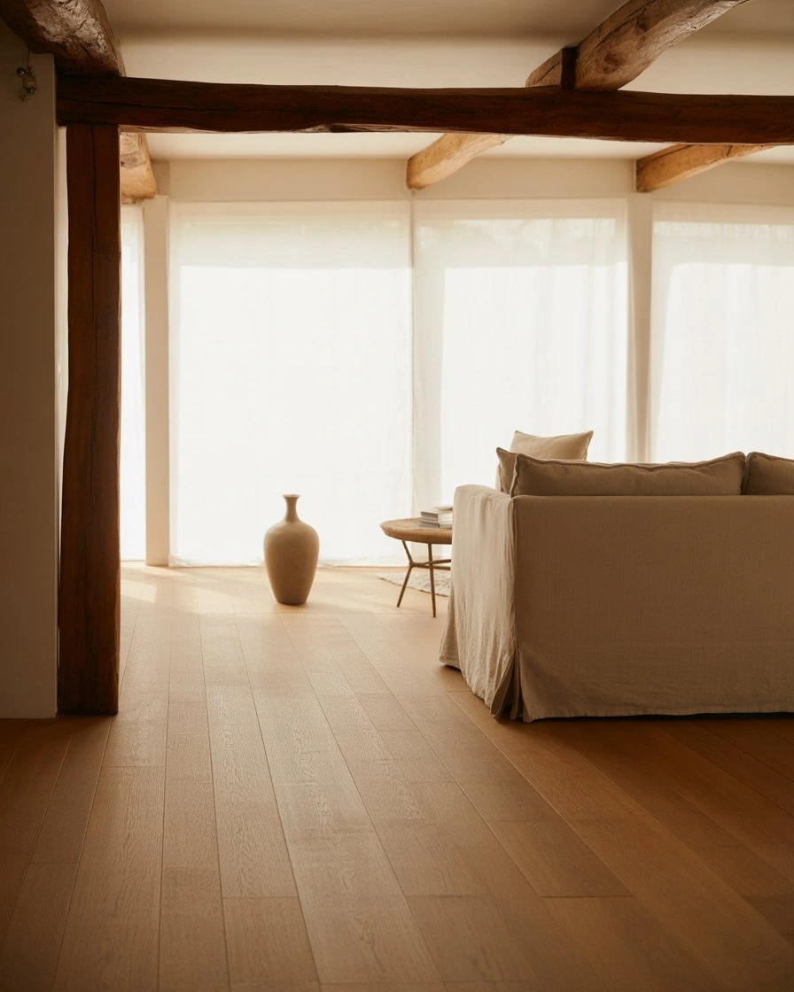 Neutral Minimalist Cottage Living Room 2