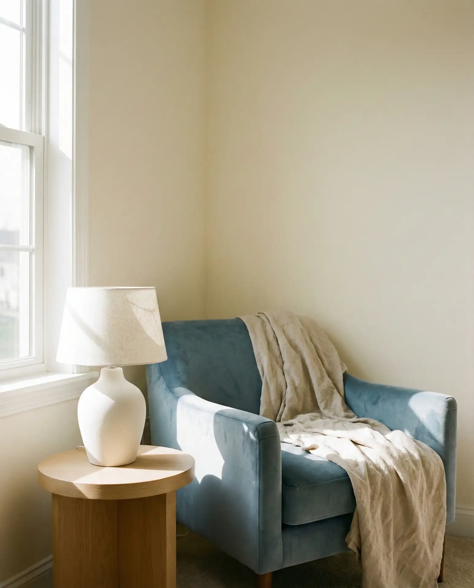 Neutral and Blue Minimalist Canvas 1