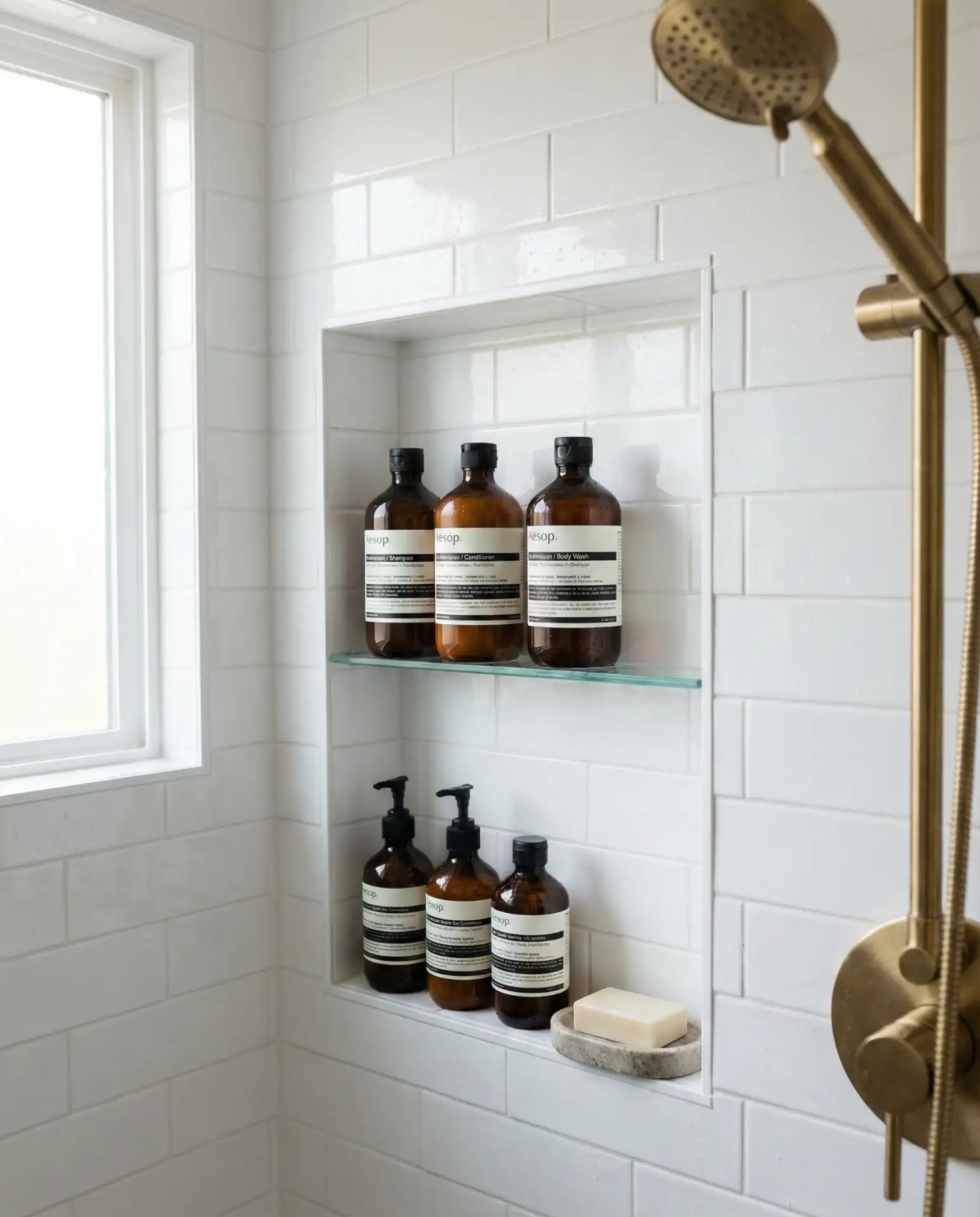 Niche Storage in Shower Walls 1