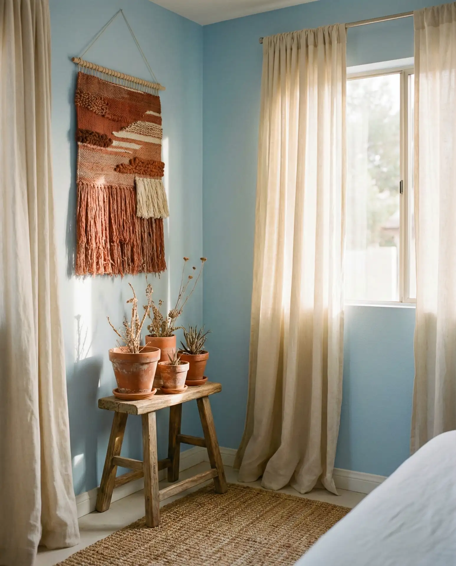Pale Blue with Terracotta Accents 1