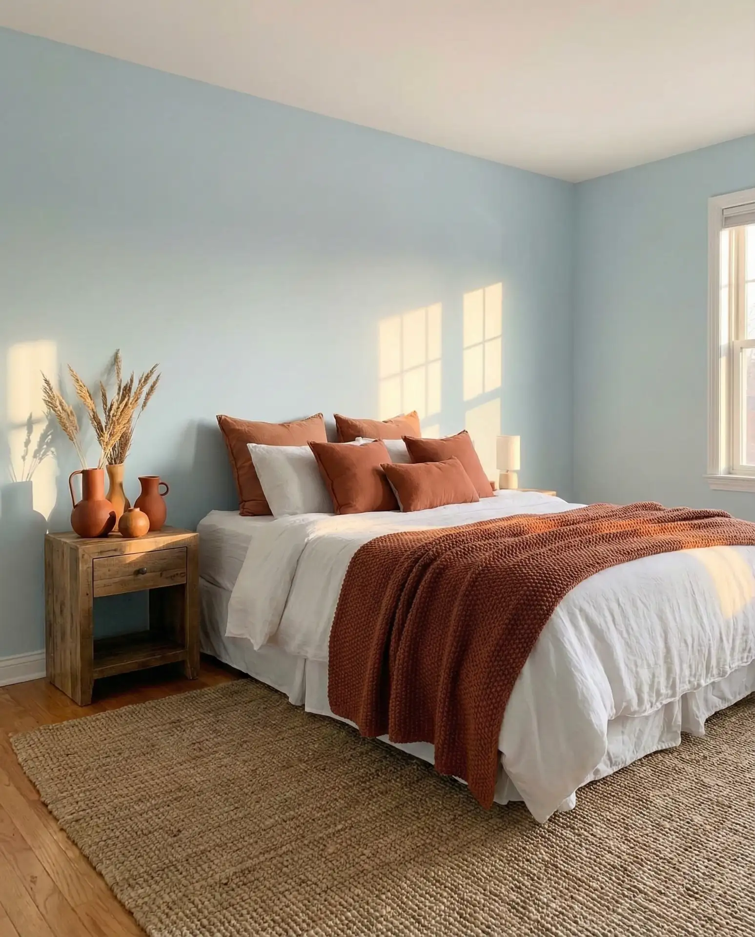 Pale Blue with Terracotta Accents 2