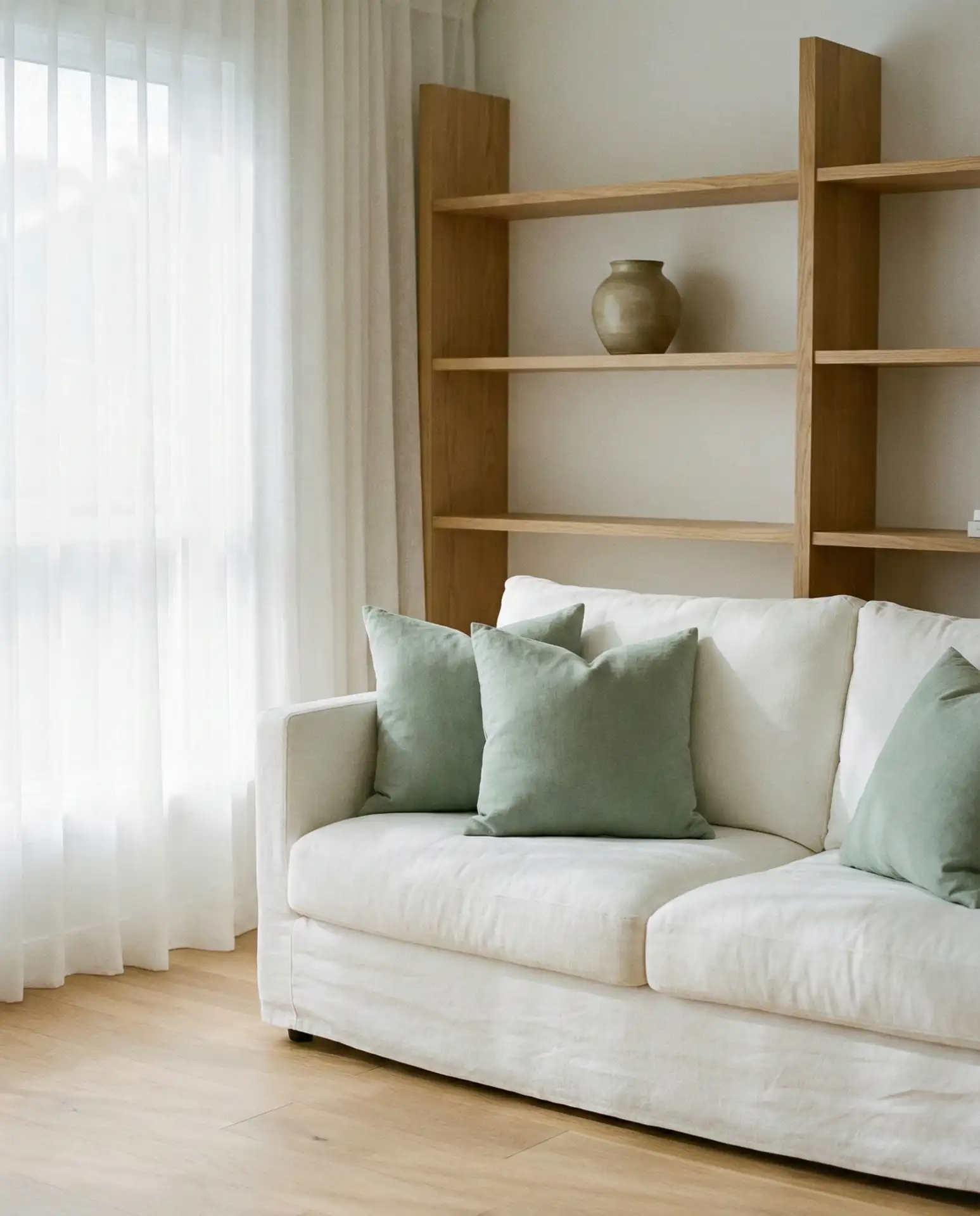 Pale Green and White Minimalism 2