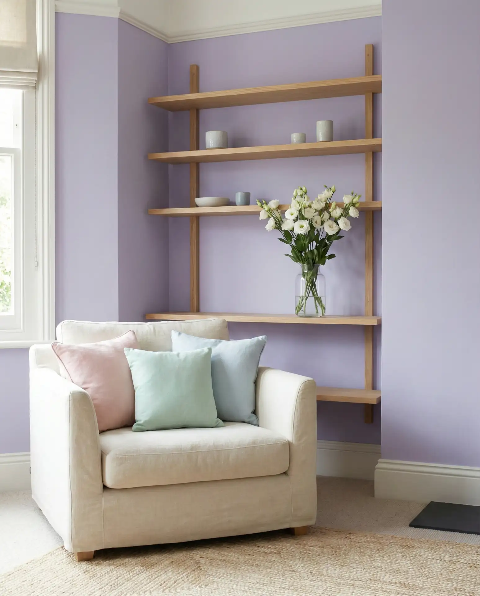 Pale Lavender and White Oak 1