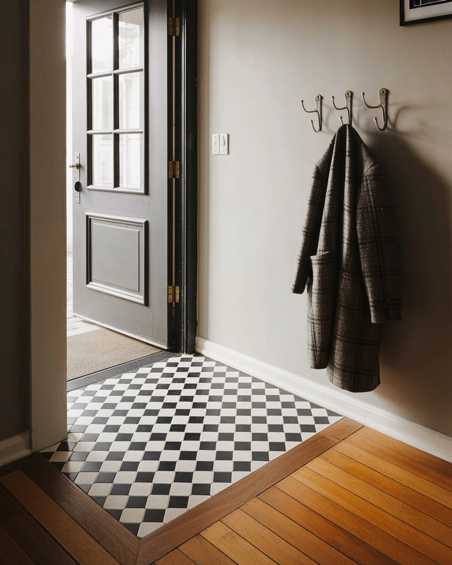 Patterned Tile Entry Mat Zone 1