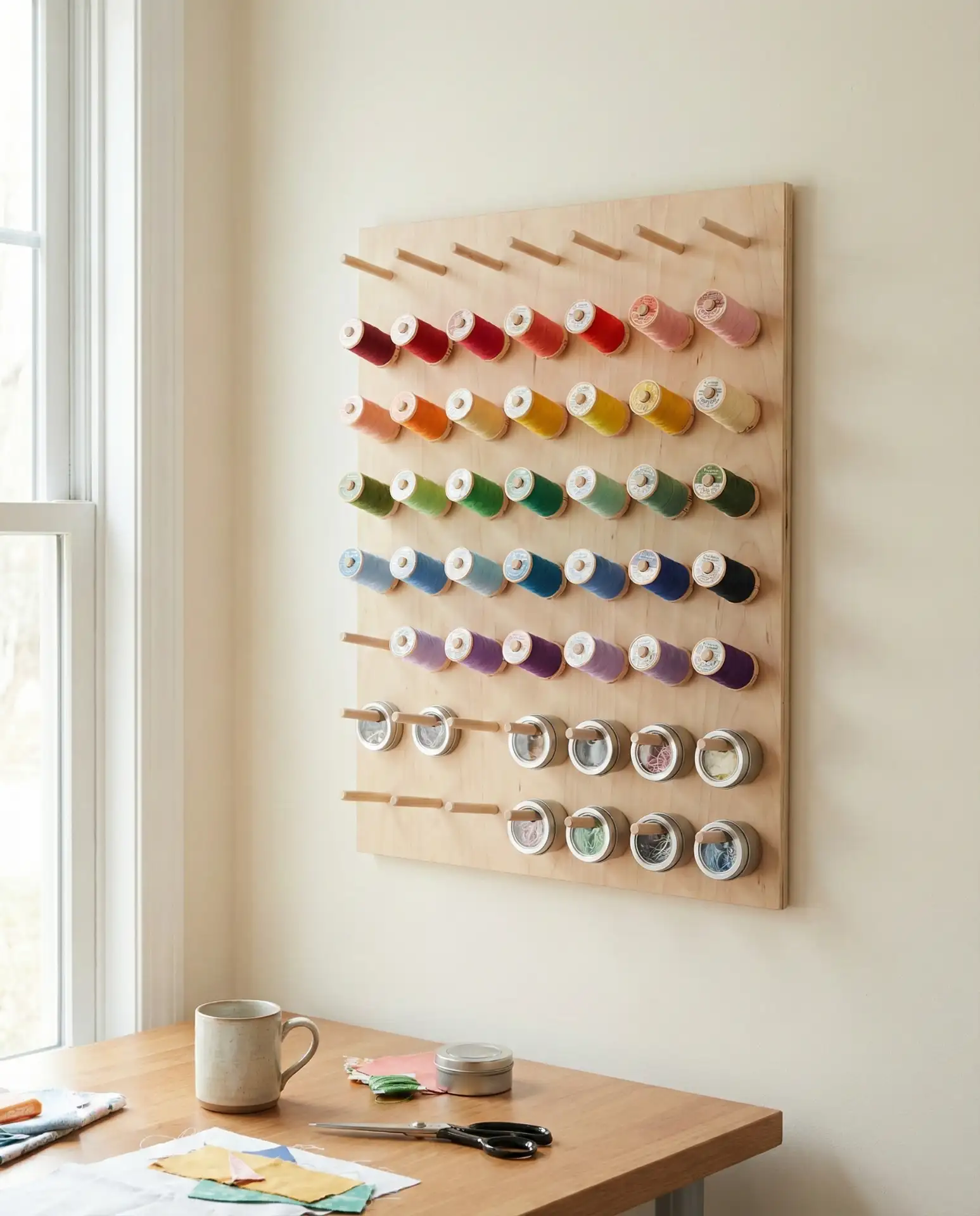 Pegboard Organizer for Craft Supplies 2