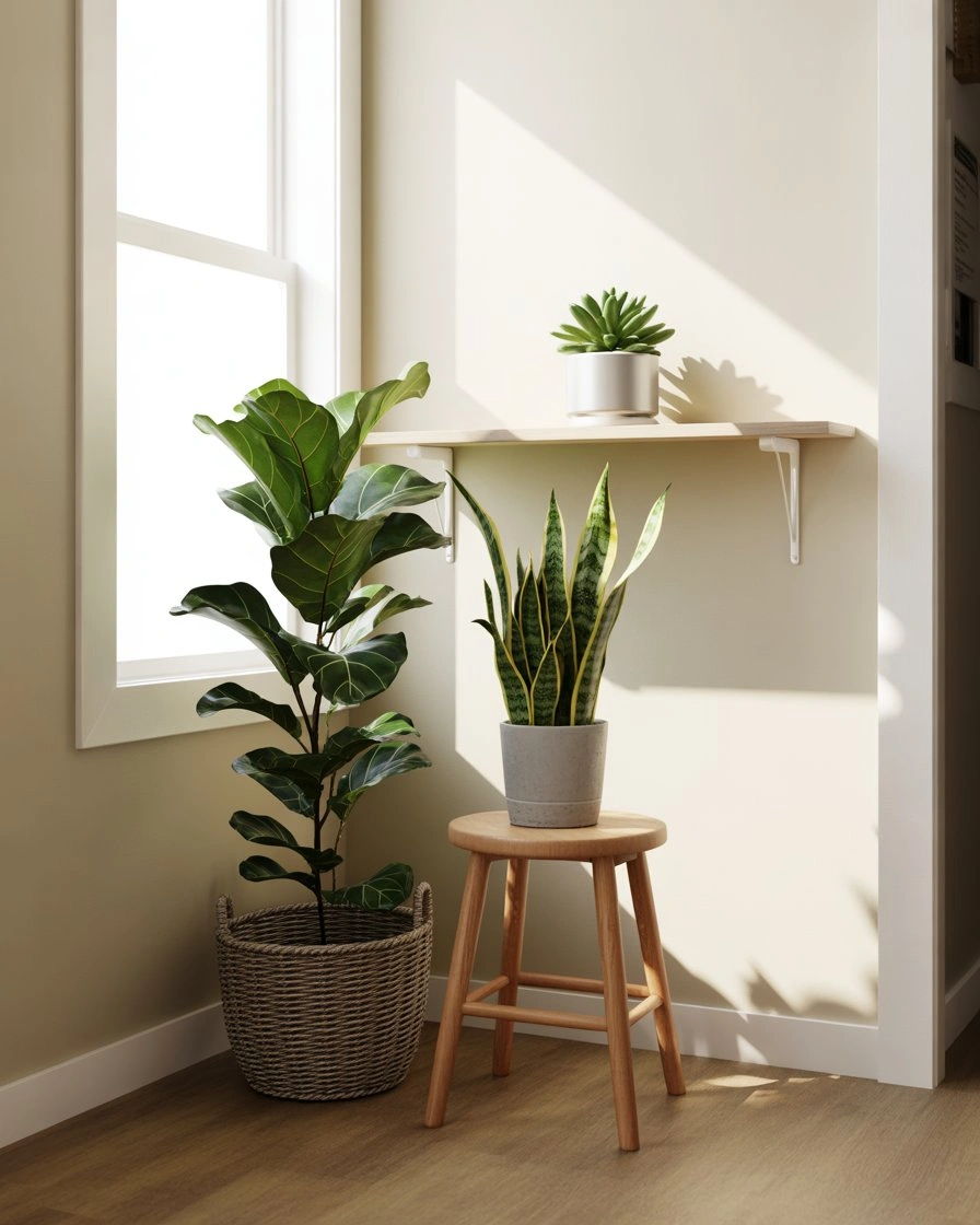 Potted Plants on Staggered Heights 1