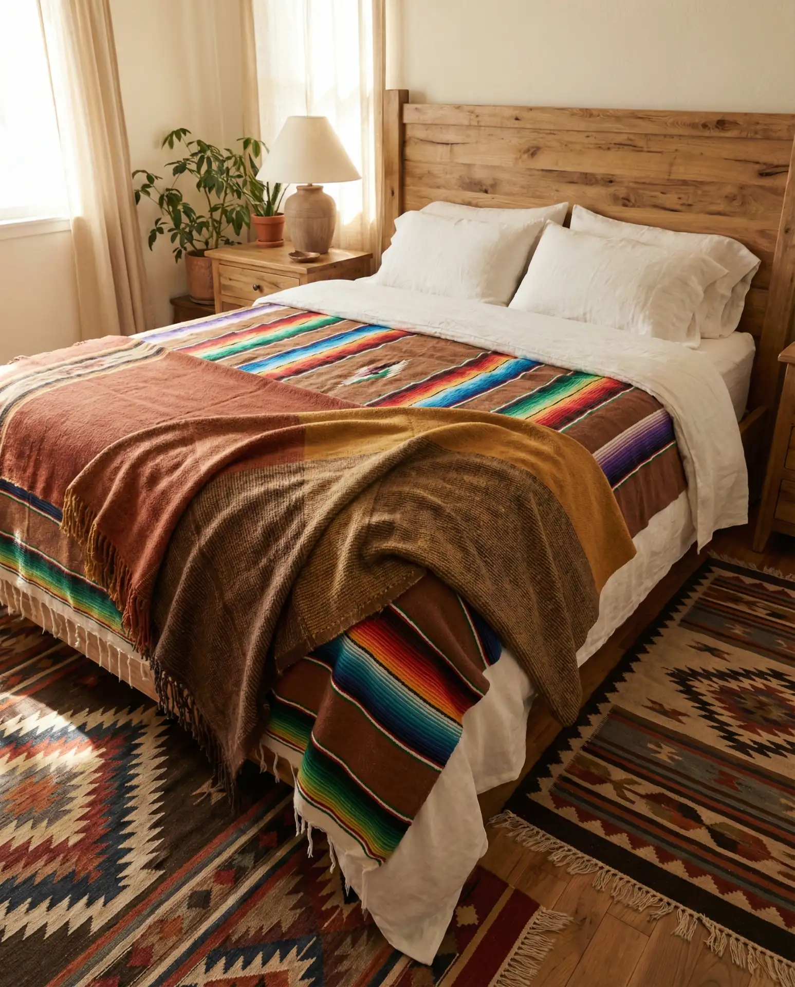 Ranch Bedroom with Woven Textiles 1
