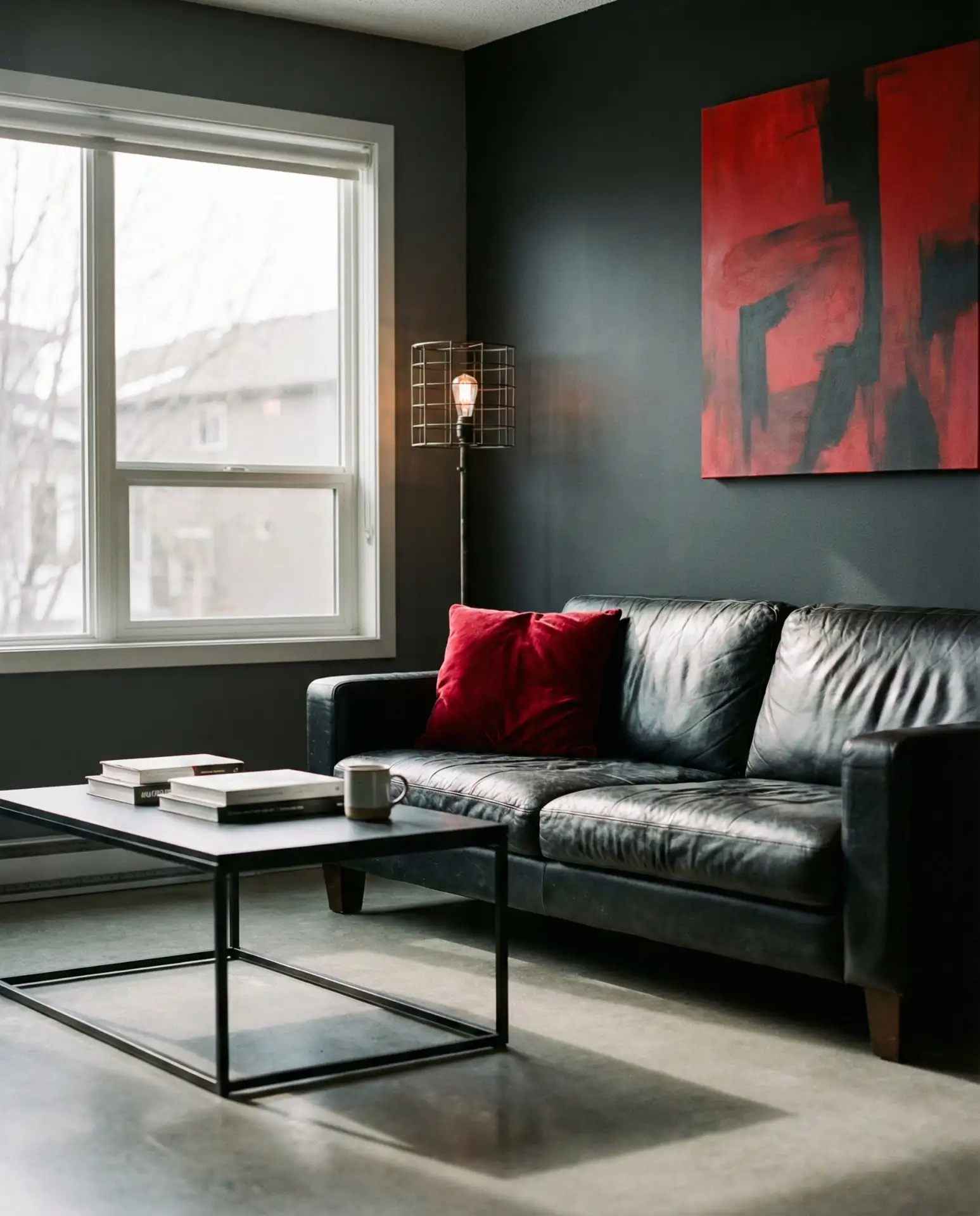 Red Black and Grey Dramatic Trio 1