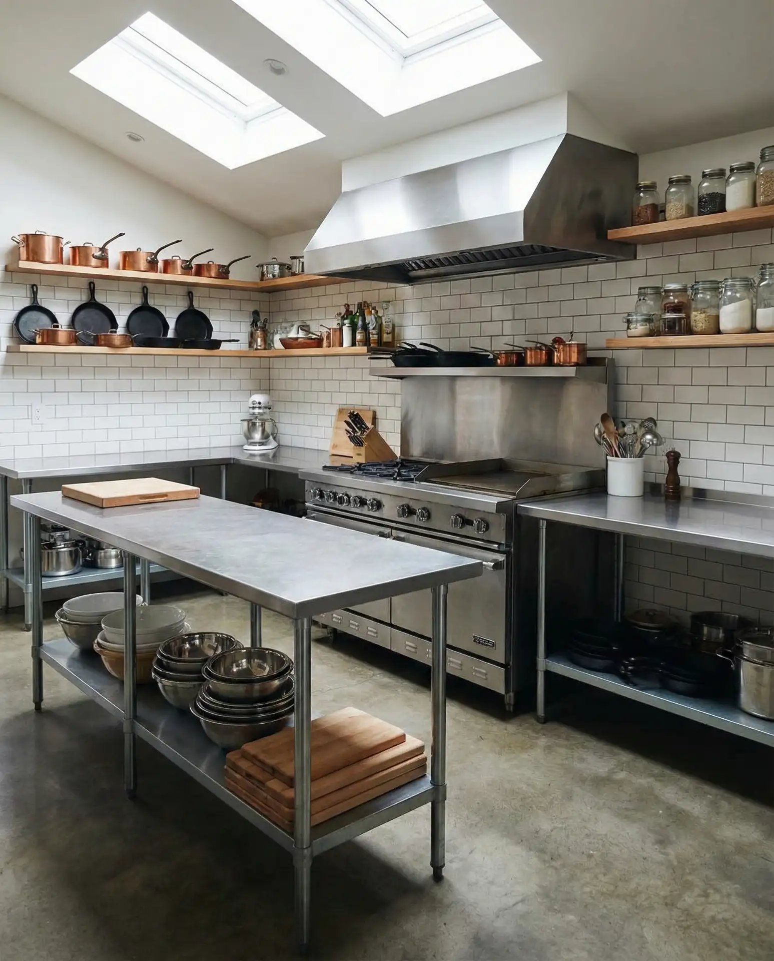 Restaurant-Style Kitchen Layout 1