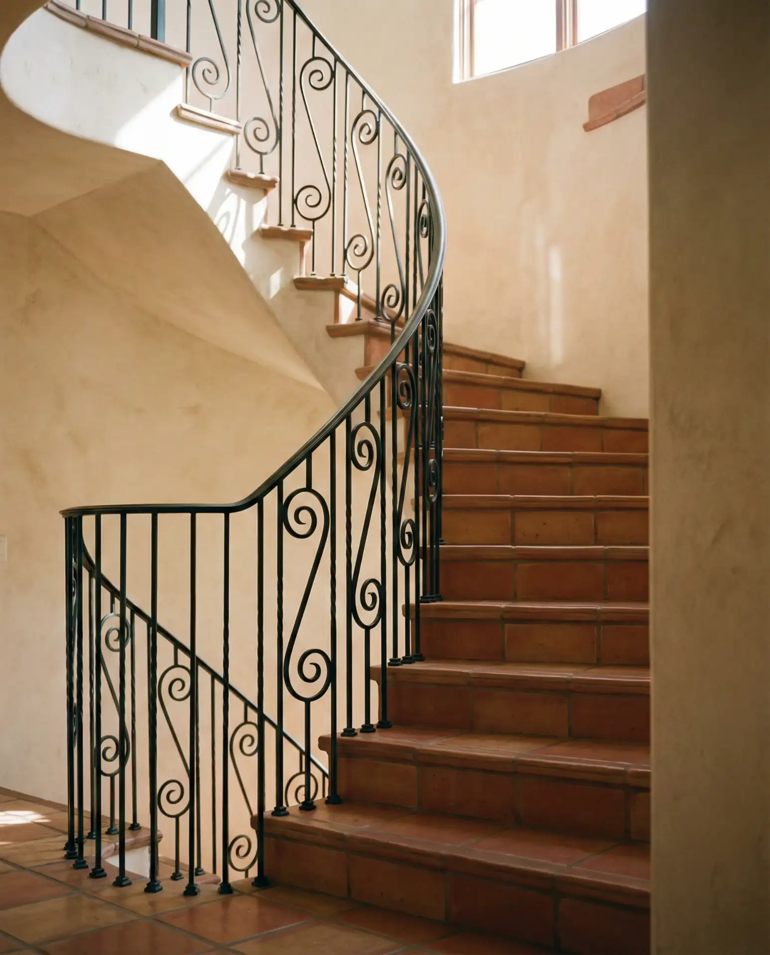 Rod Iron with Curved Elegance 1