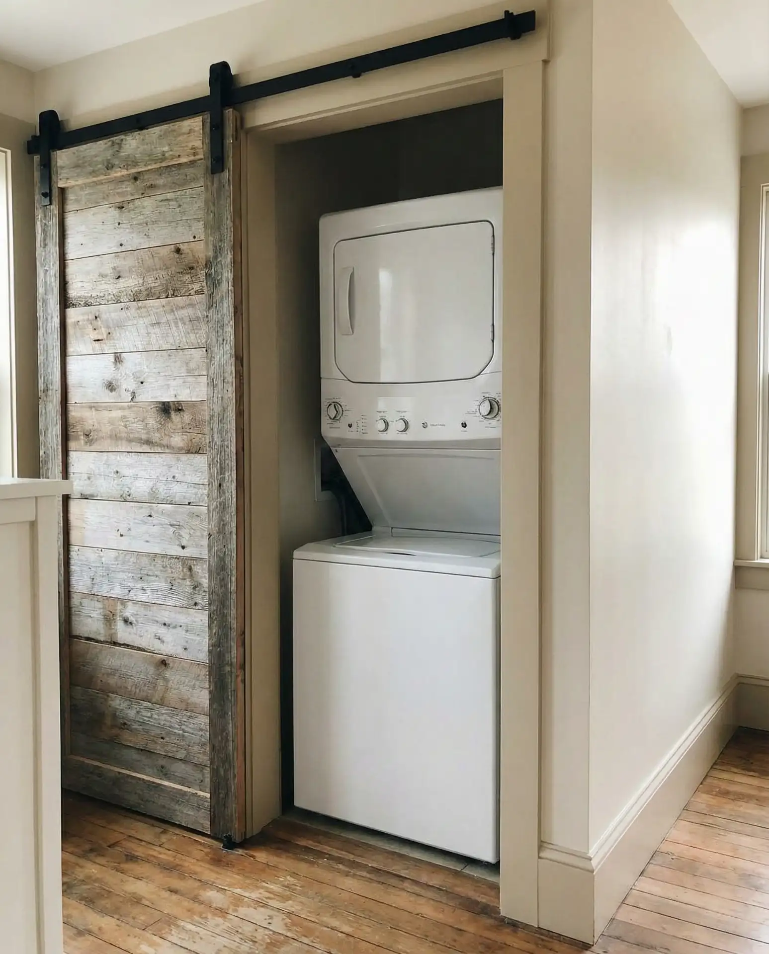 Rustic Barn Door for Closet Laundry 1