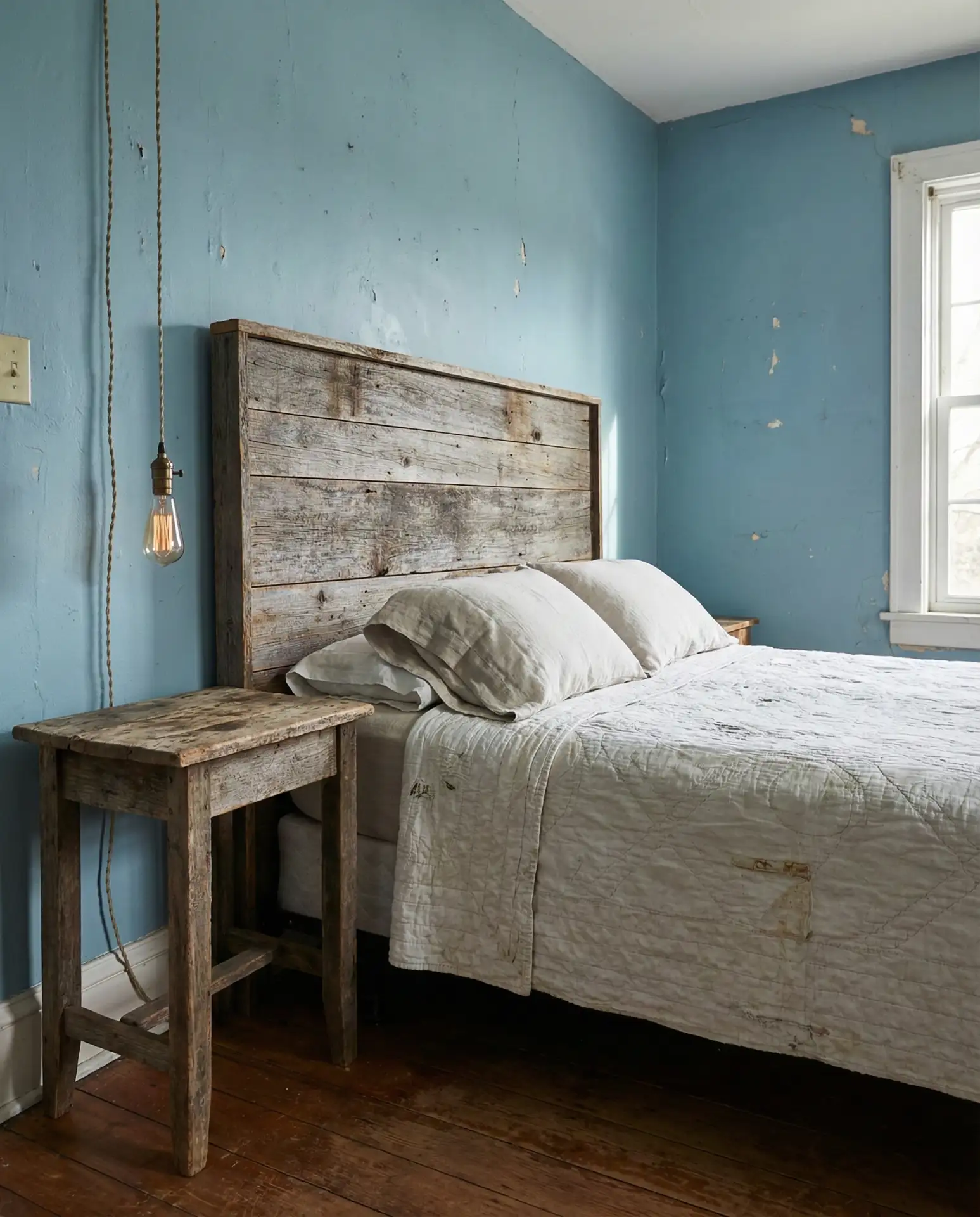 Rustic Blue with Reclaimed Wood 1