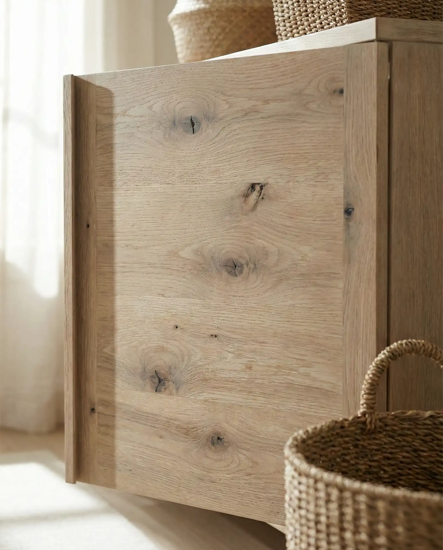 Rustic White Oak with Visible Knots 1