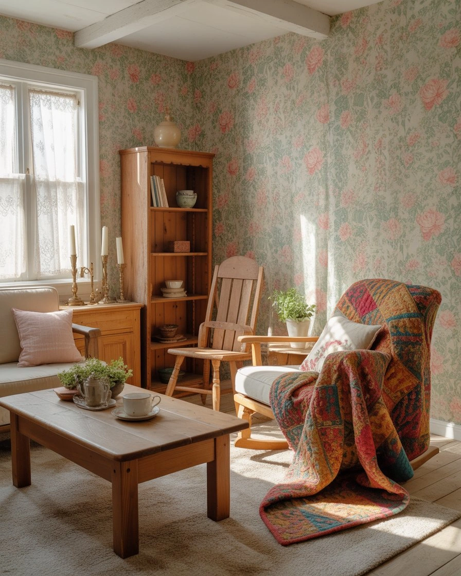 Sims 4 Cottage Living Room with Virtual-to-Reality Style 2