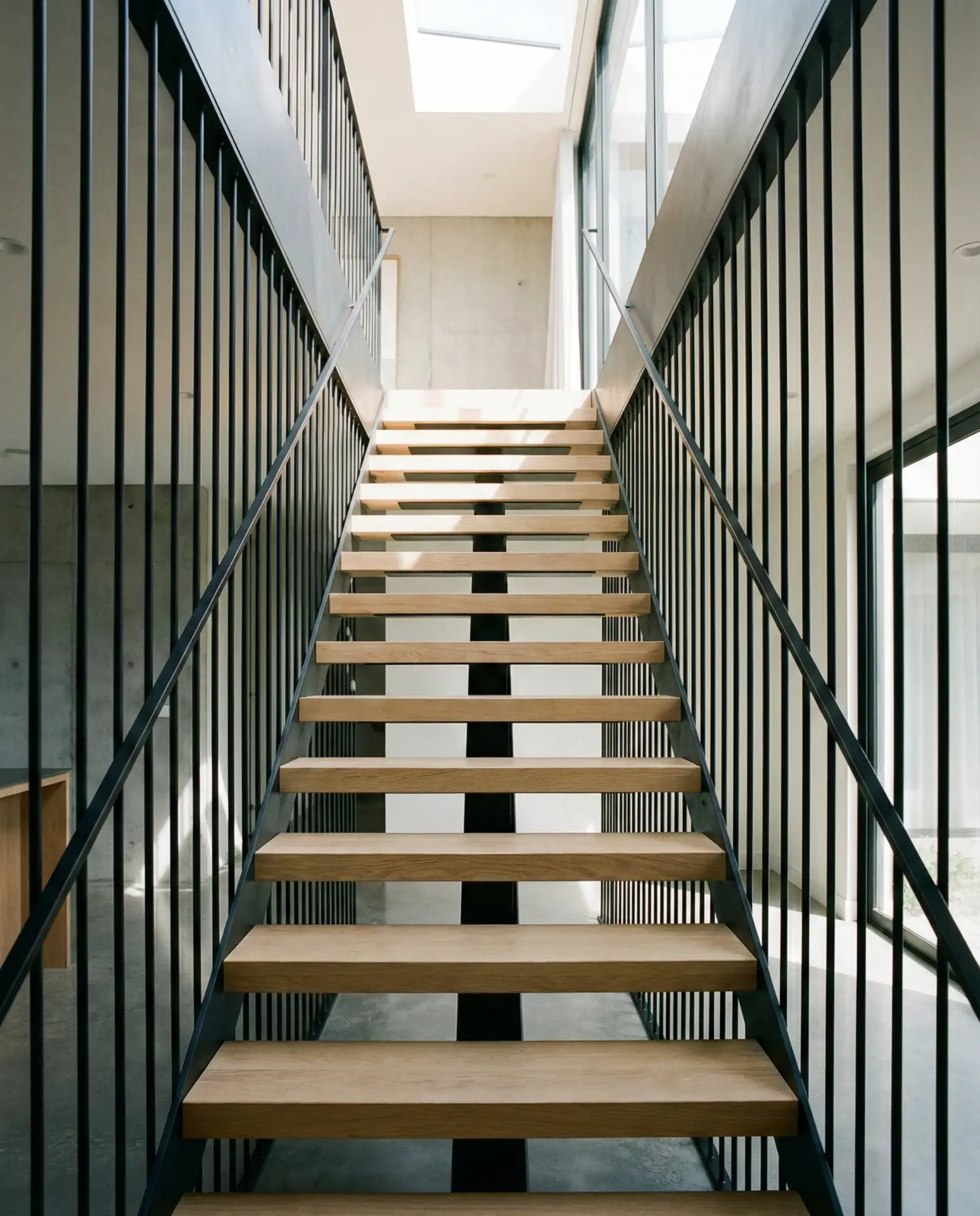 Sleek Black Metal with Minimal Verticals 1