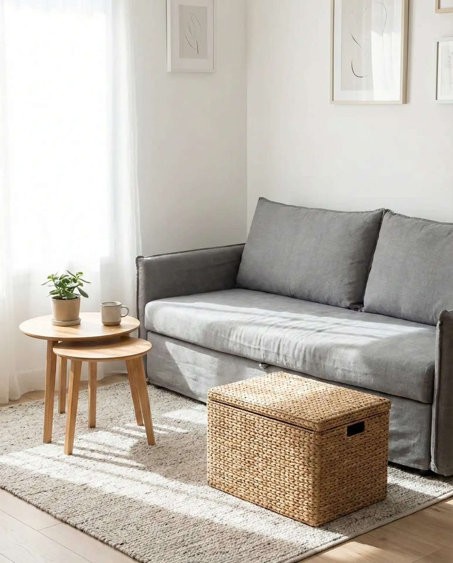 Small Apartment Grey Multifunctional Layout 2