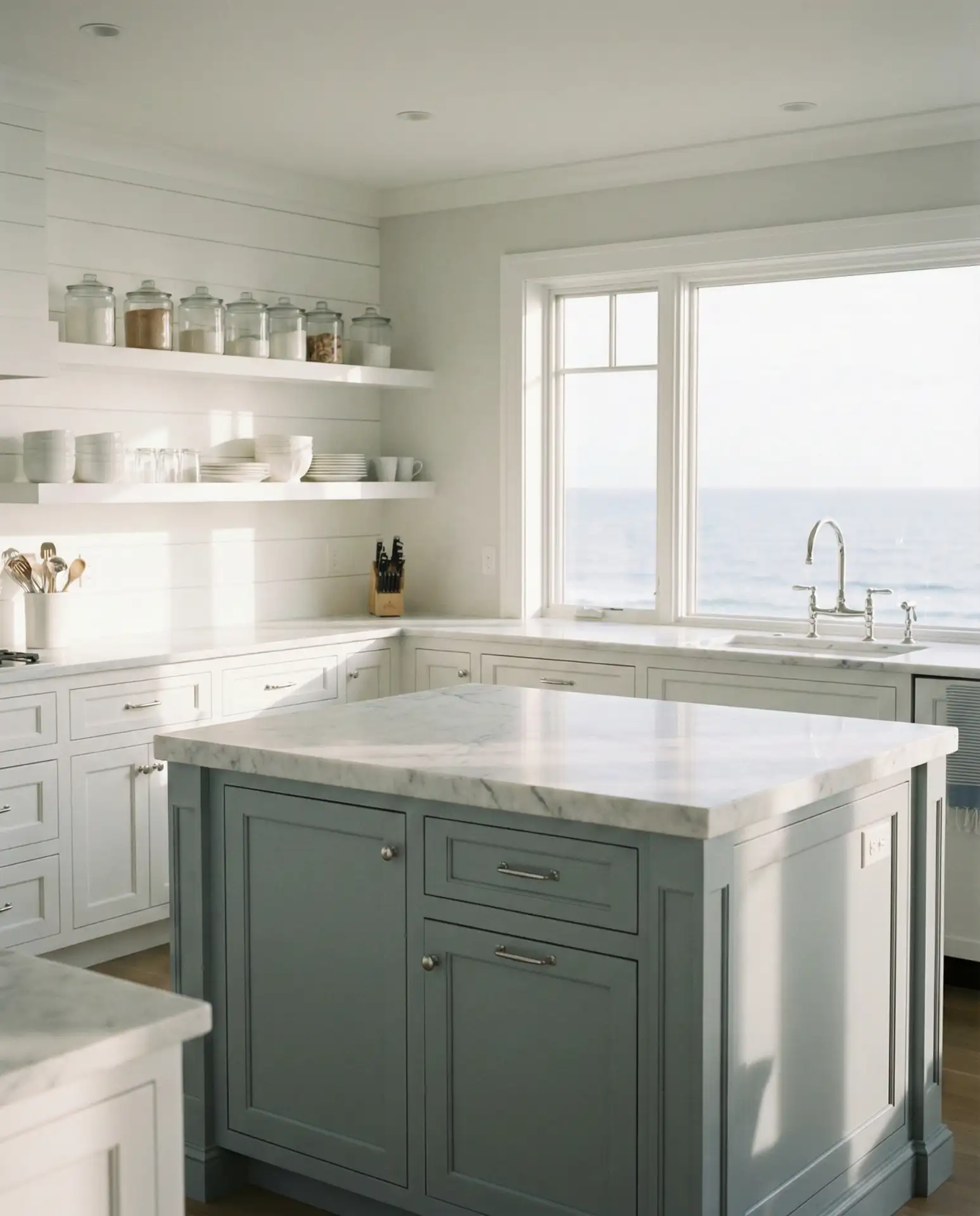 Soft Gray-Blue and White Serenity 2