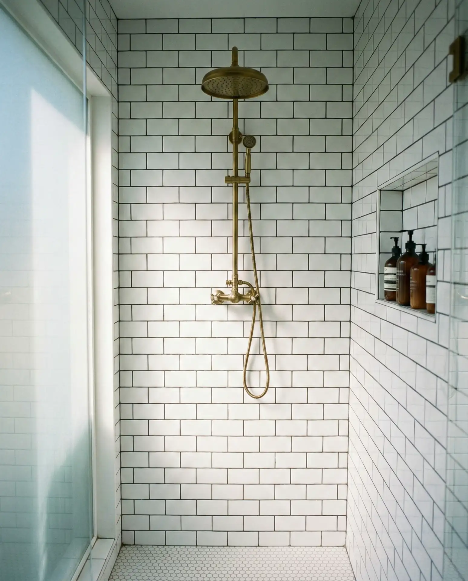 Subway Tile with Colored Grout 1
