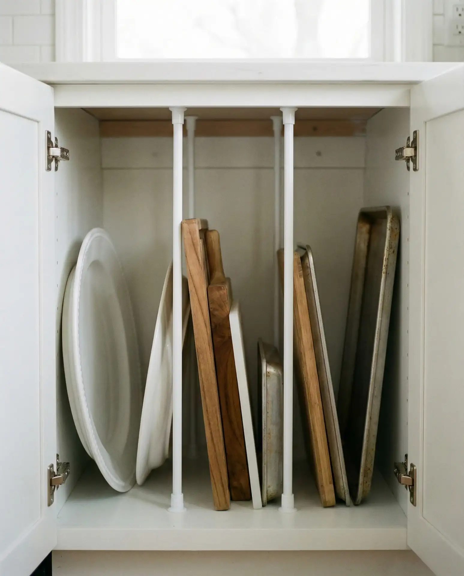 Tension Rod Dividers for Vertical Storage 1