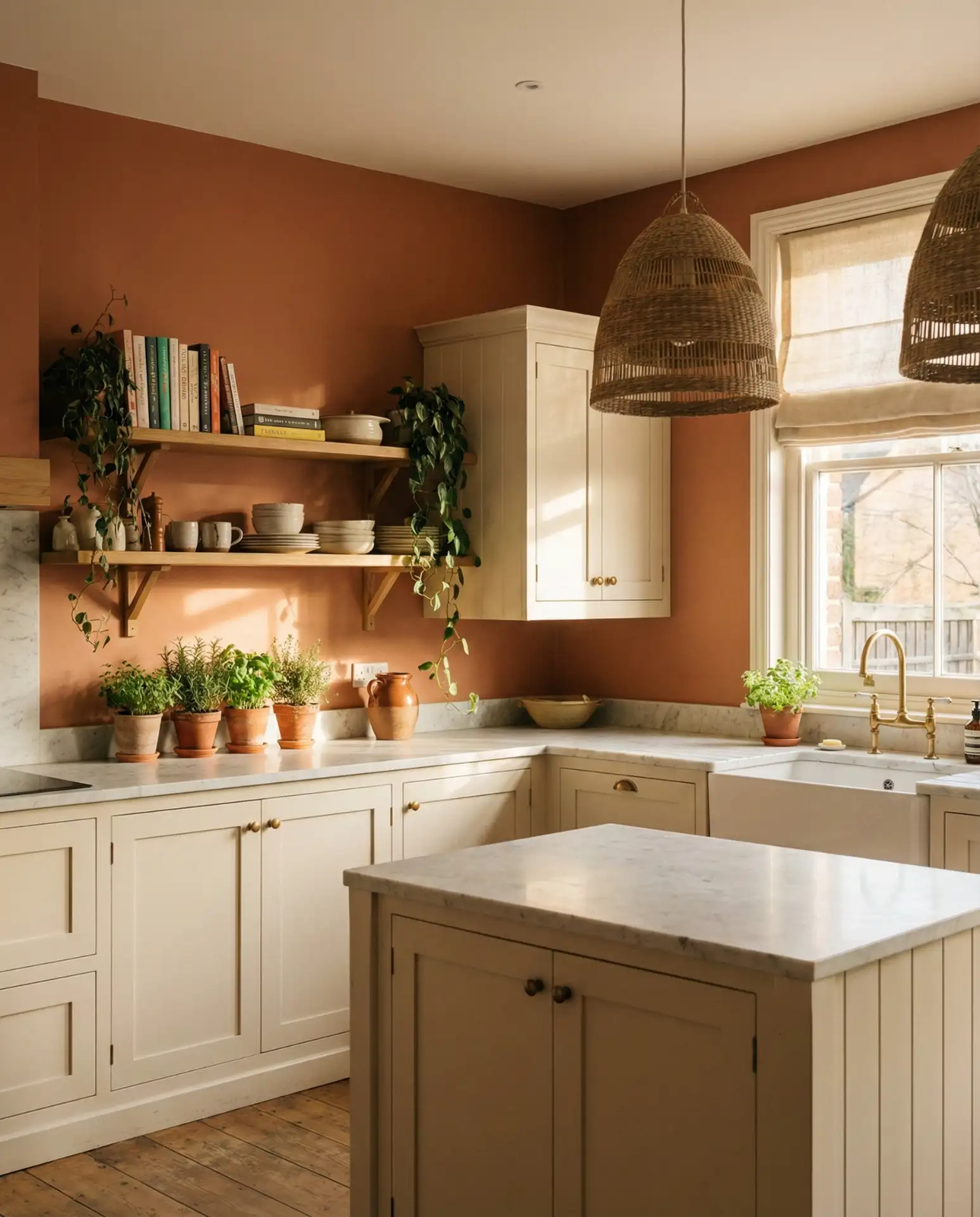 Terracotta and Ivory Warmth 1