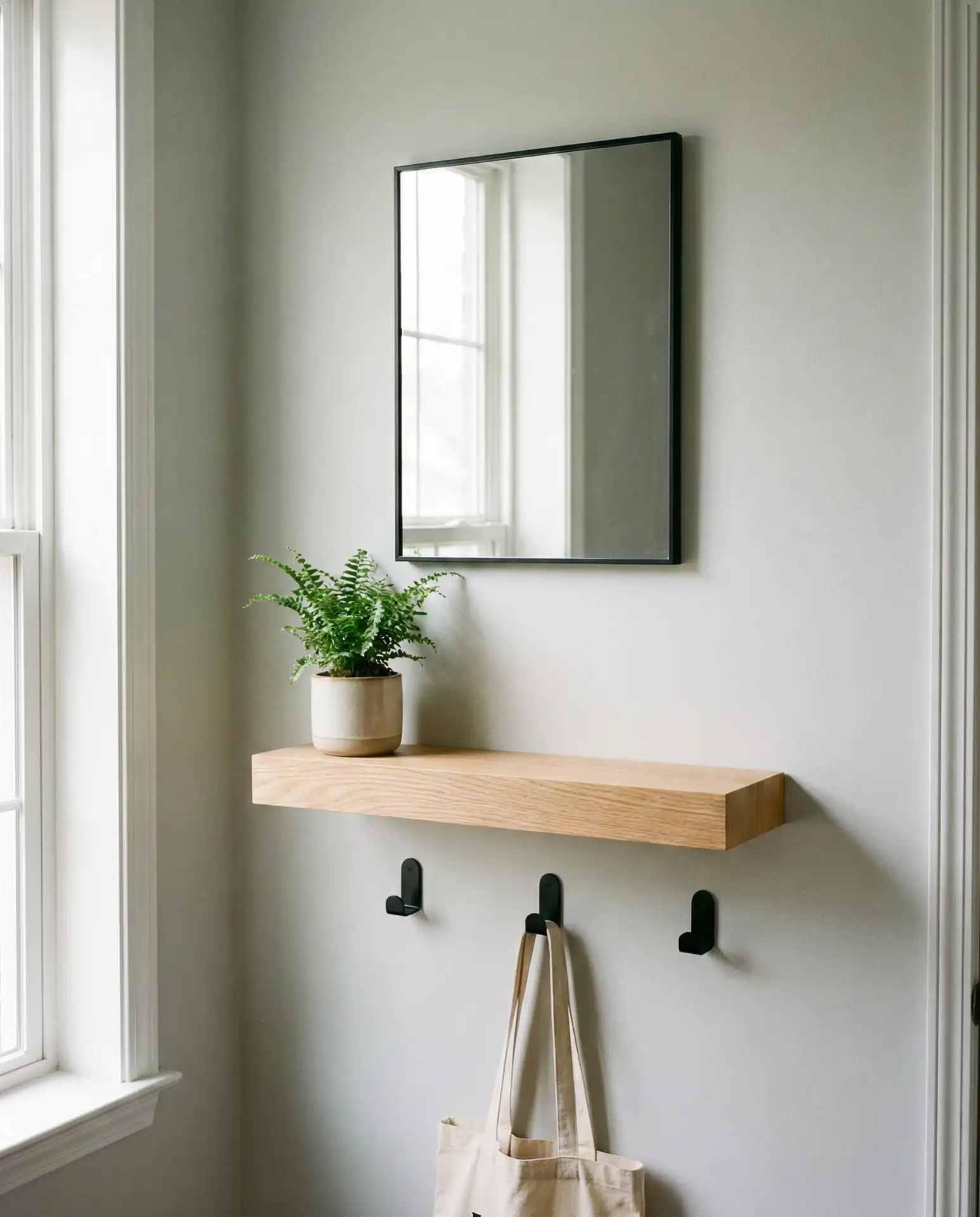 Tiny Foyer with Smart Space-Saving Solutions 2