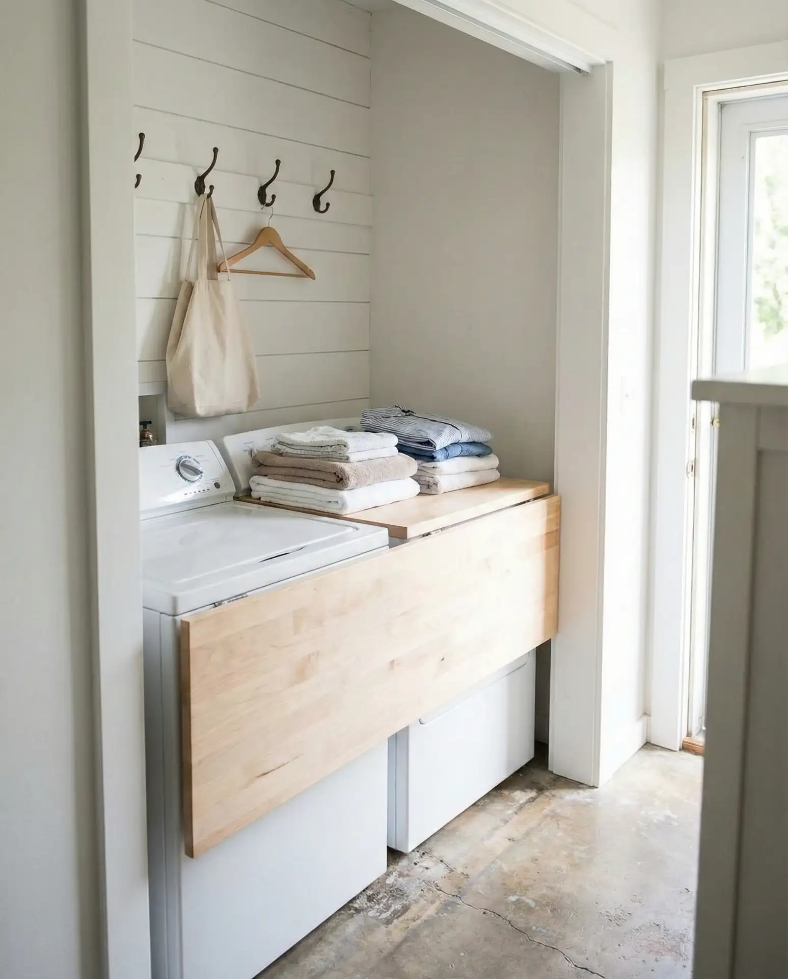 Top Load Washer Nook with Fold-Down Counter 2