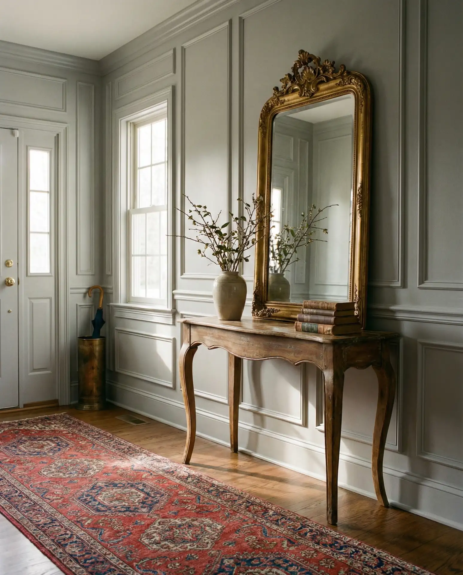 Traditional Foyer with Classic Millwork 2