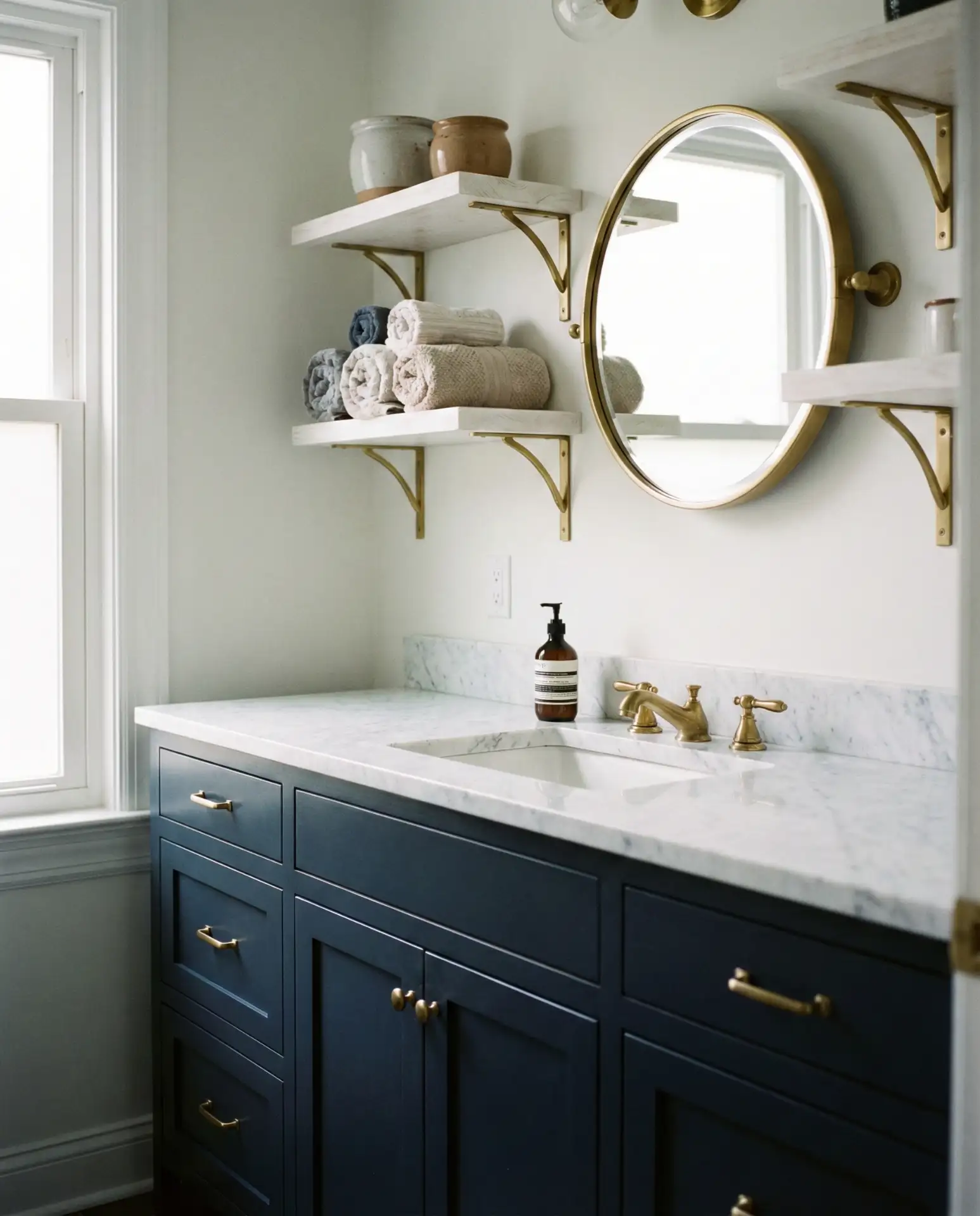 Two-Tone Cabinetry for Depth 1