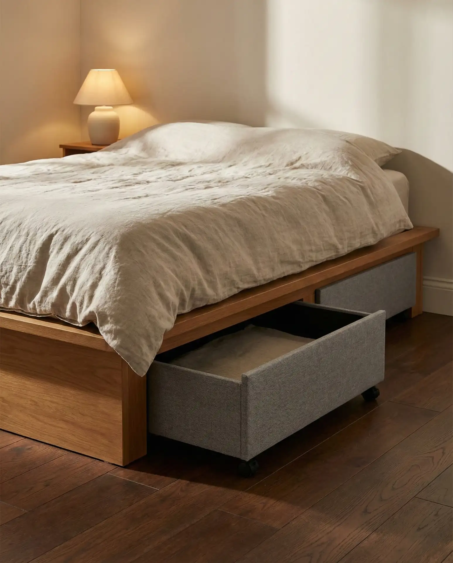 Under-Bed Rolling Drawers for Seasonal Clothes 2