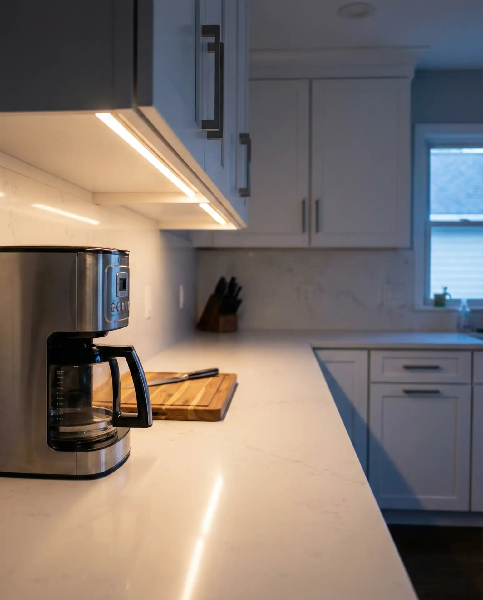 Under-Cabinet LED Strips for Layered Light