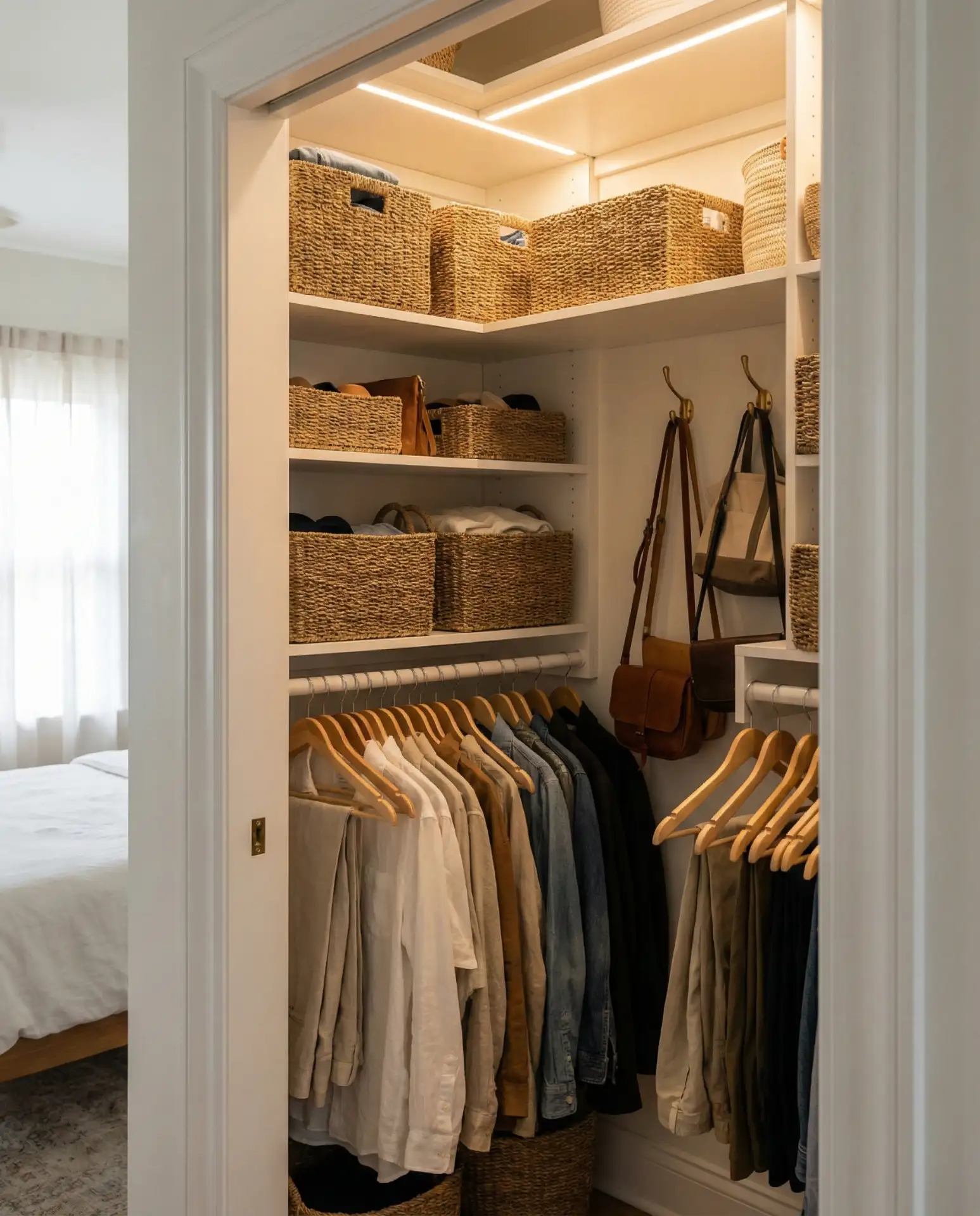 Upgraded Closet Organization as Visual Element 1