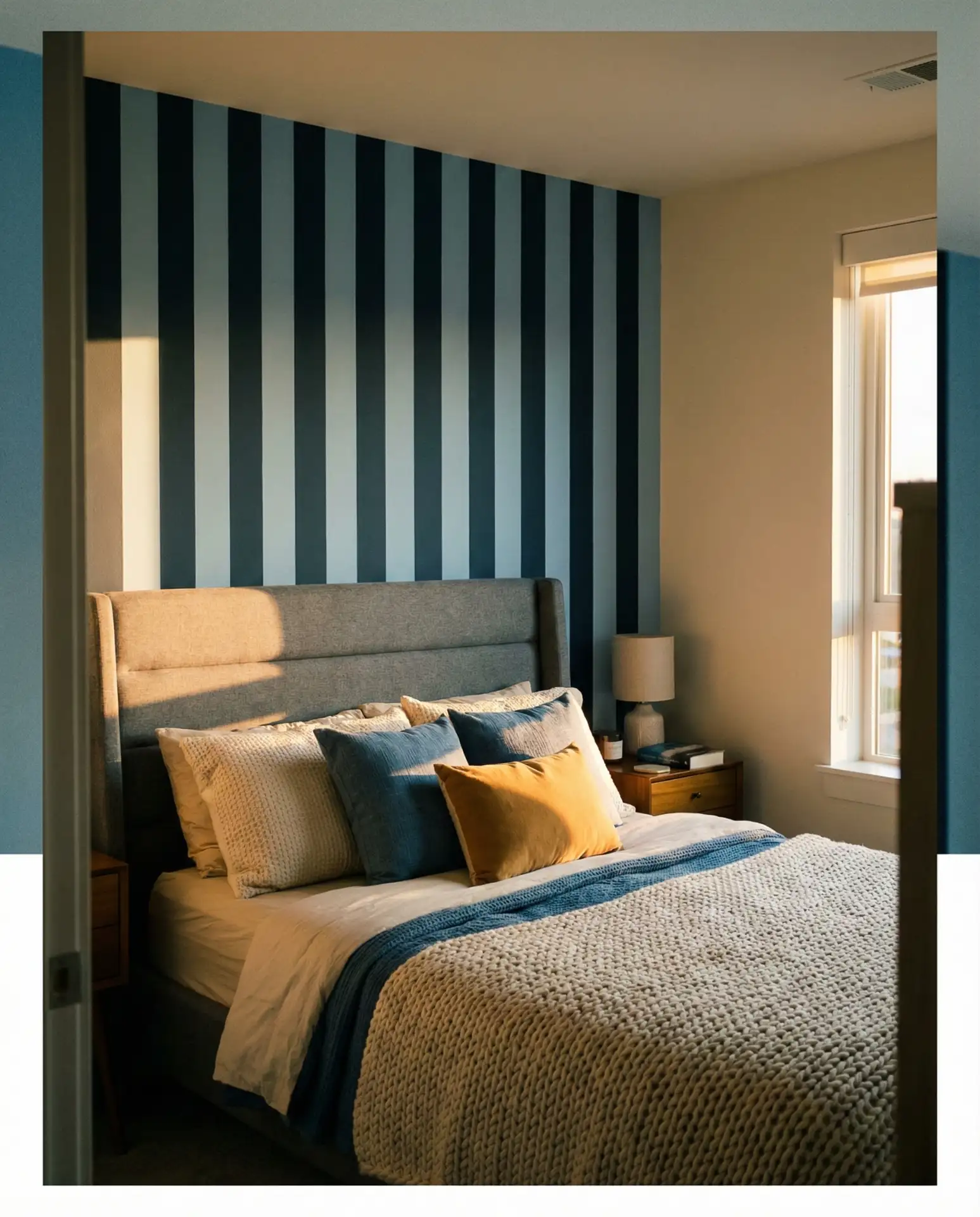 Vertical Striped Accent Wall 2
