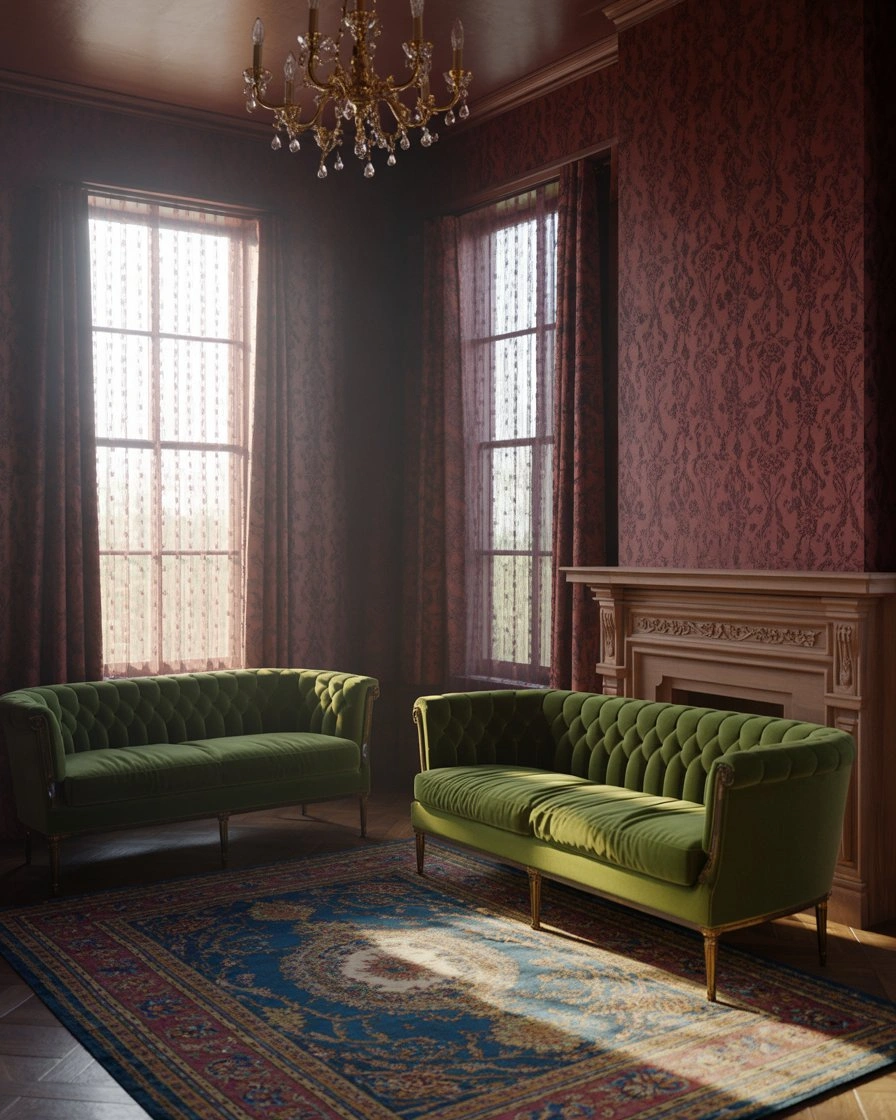 Victorian Cottage Living Room with Historic Charm 1