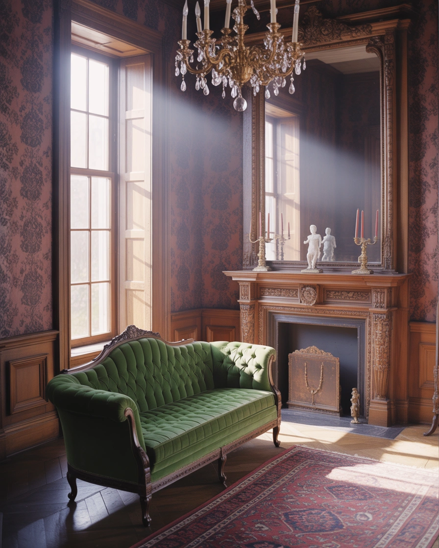 Victorian Cottage Living Room with Historic Charm 2