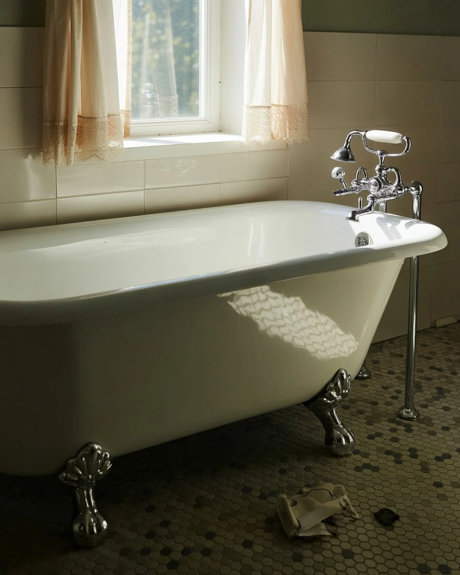 Vintage Charm with Modern Plumbing 1