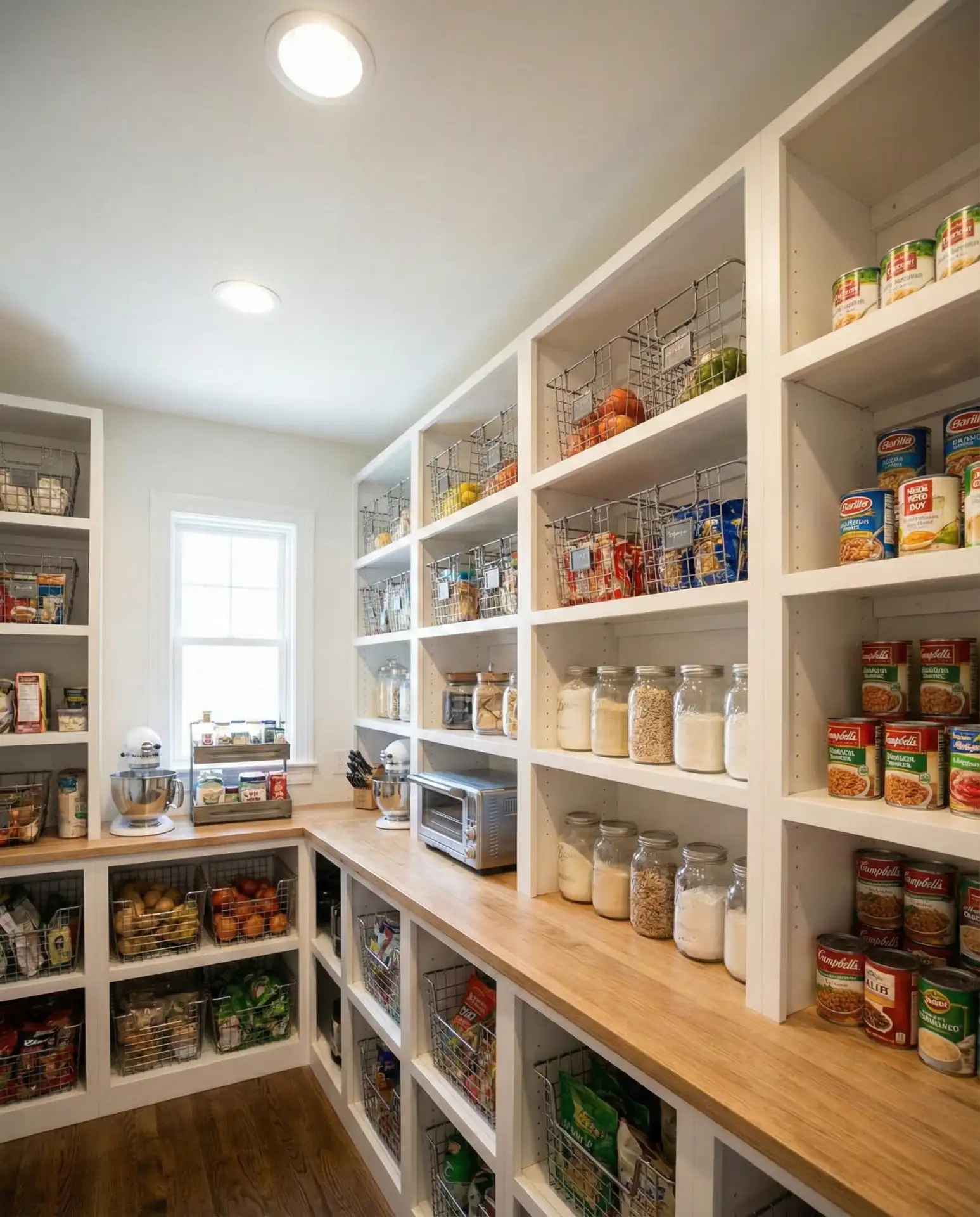 Walk-In Pantry with Organization Systems 1