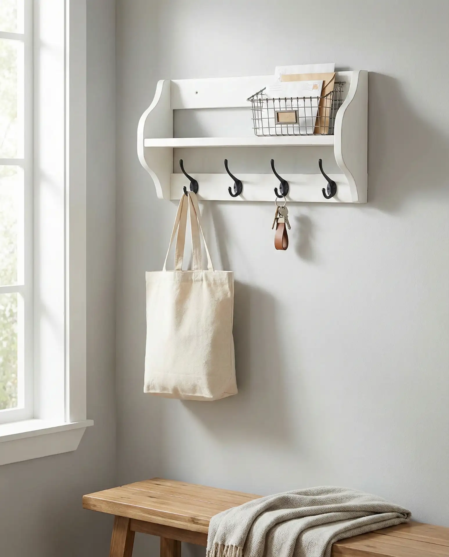 Wall-Mounted Drop Zone for Daily Essentials 1