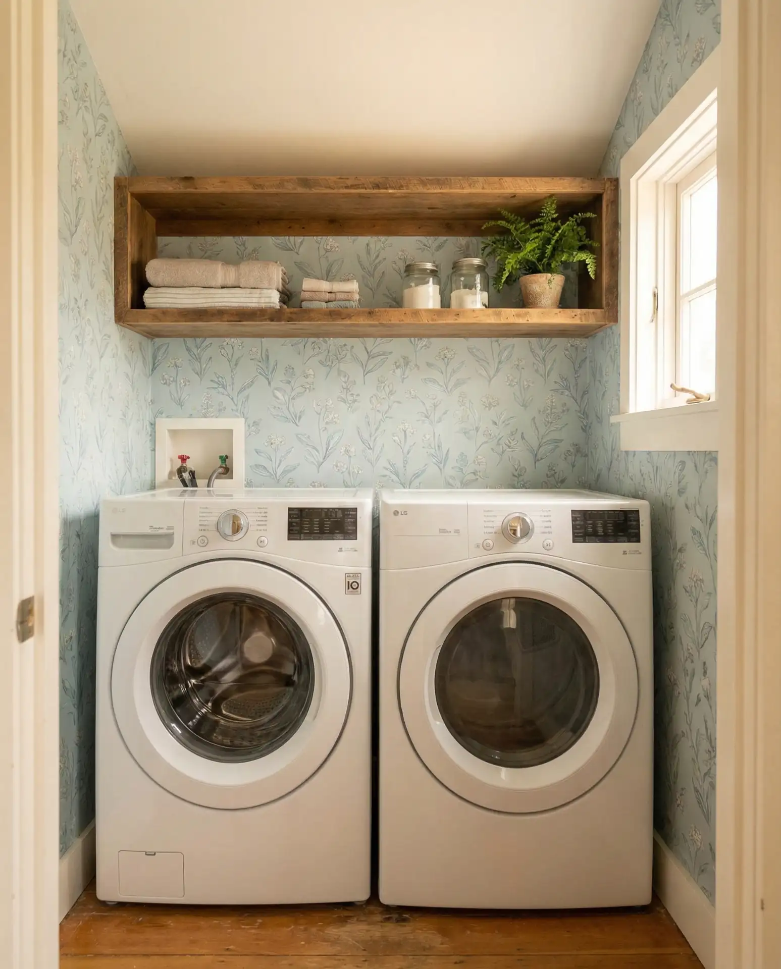 Wallpaper Accent Wall Behind Appliances 2