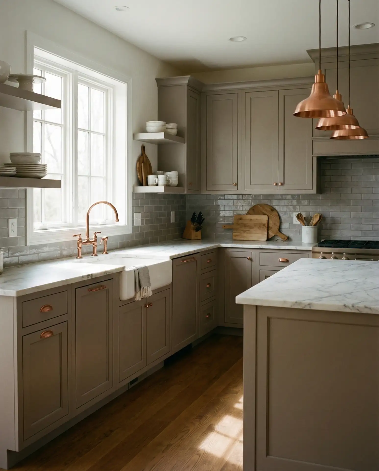 Warm Gray and Copper Accents 1