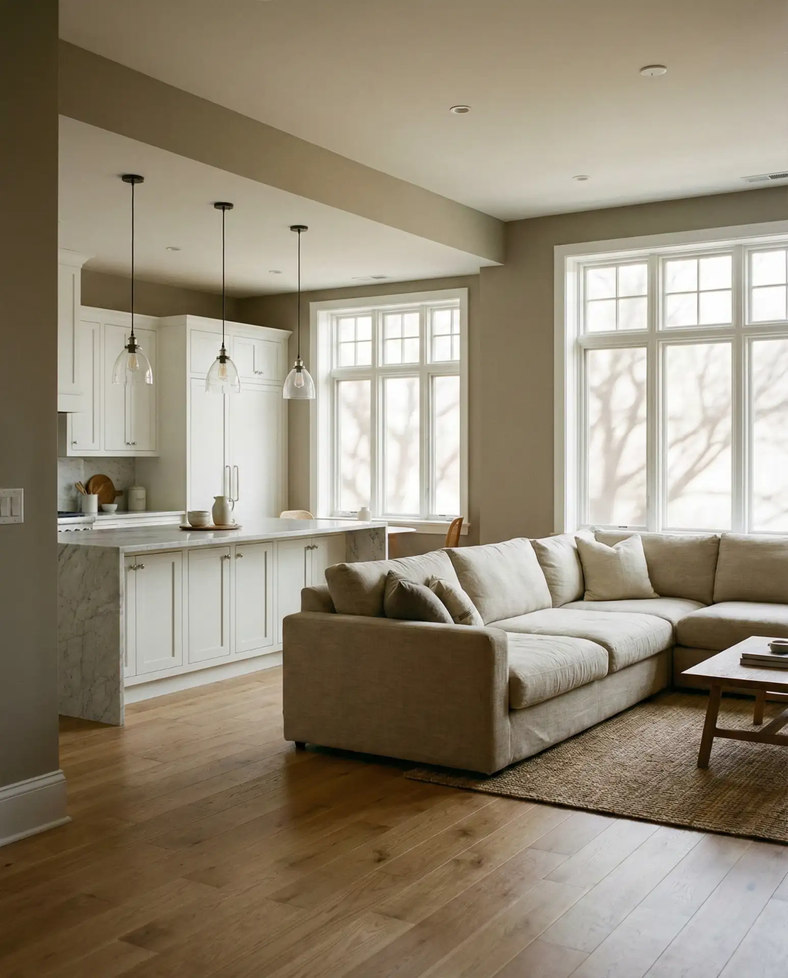 Warm Greige for Open Concept Spaces 1