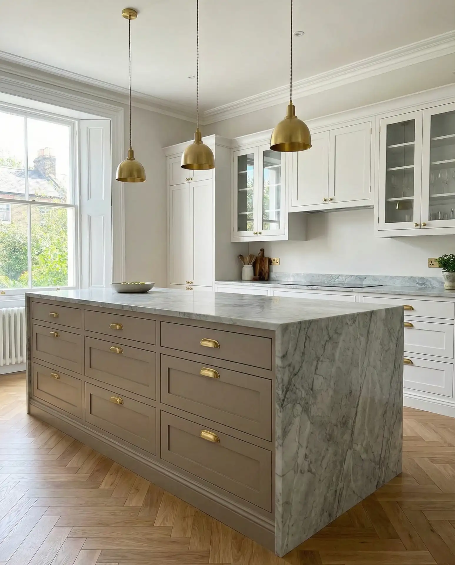 Warm Taupe with Gold Hardware 2