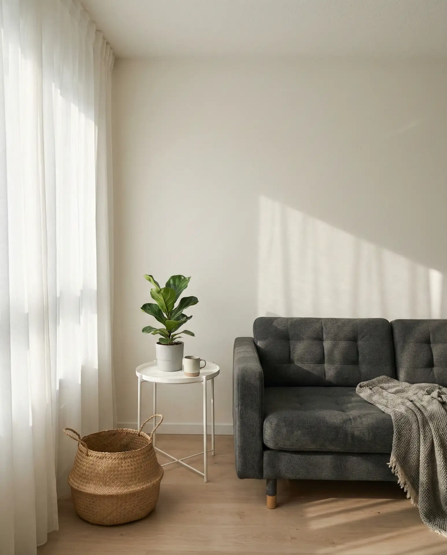 Warm-White-with-a-Grey-Couch 2