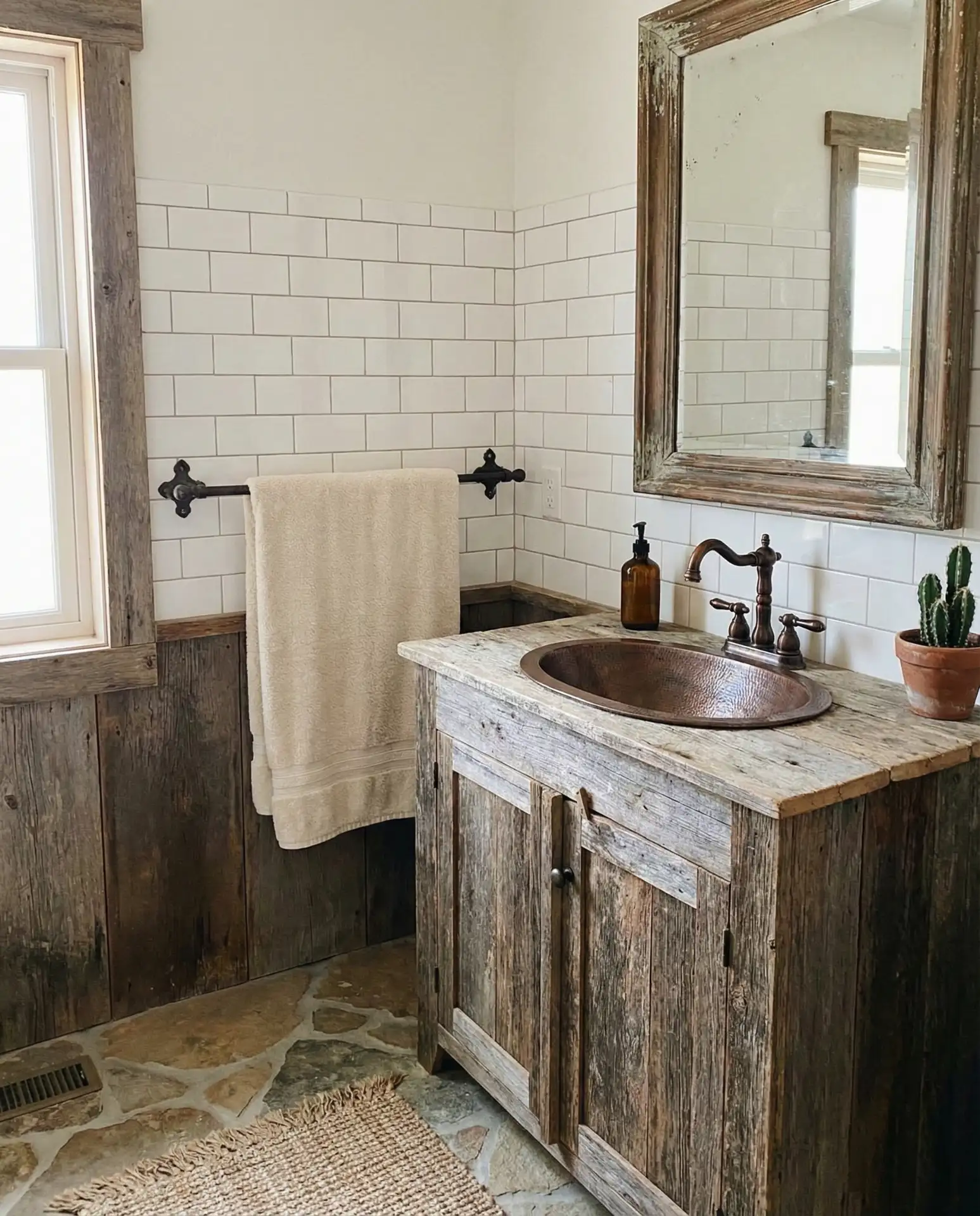 Western Bathroom with Copper Fixtures 1