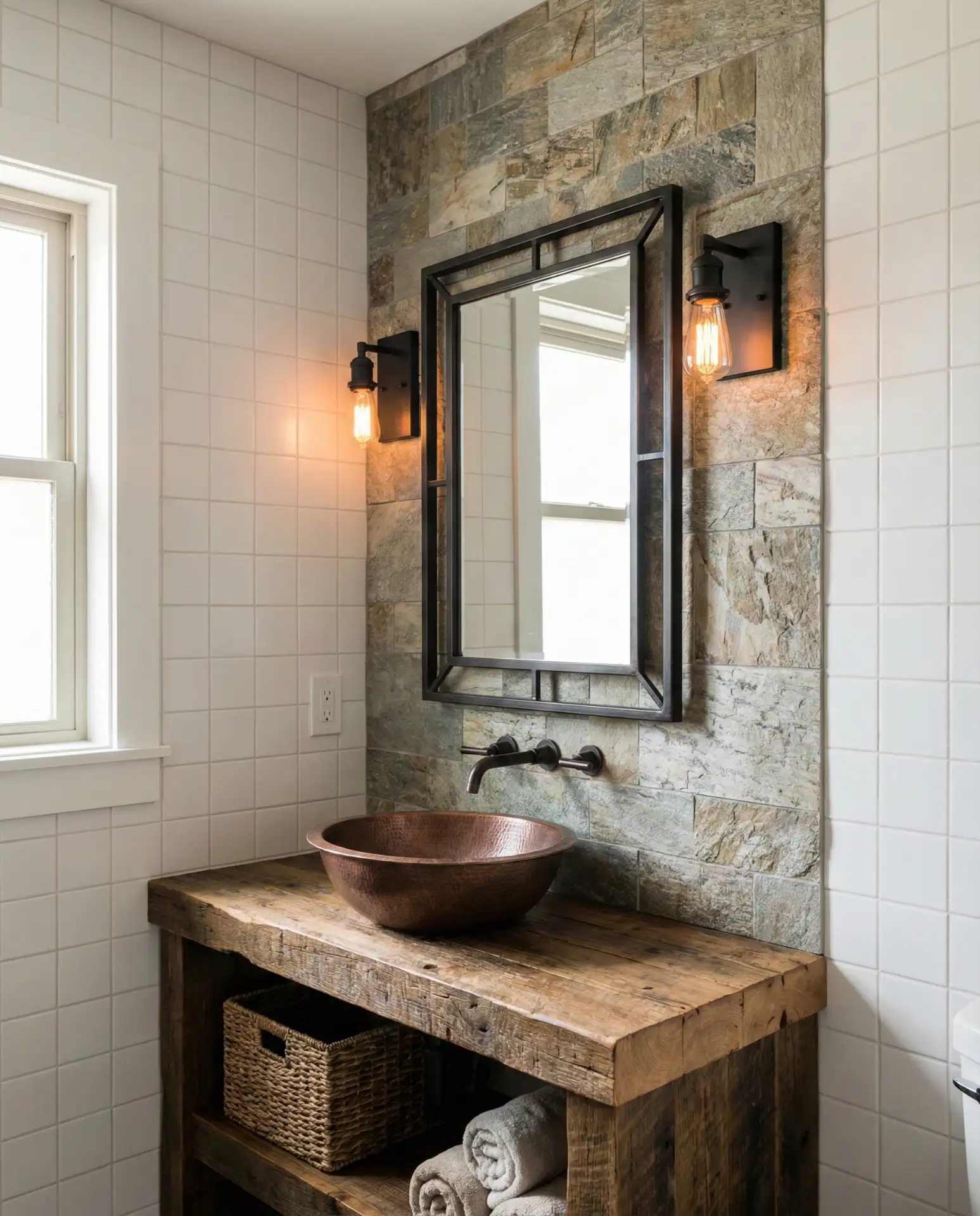 Western Bathroom with Copper Fixtures 2