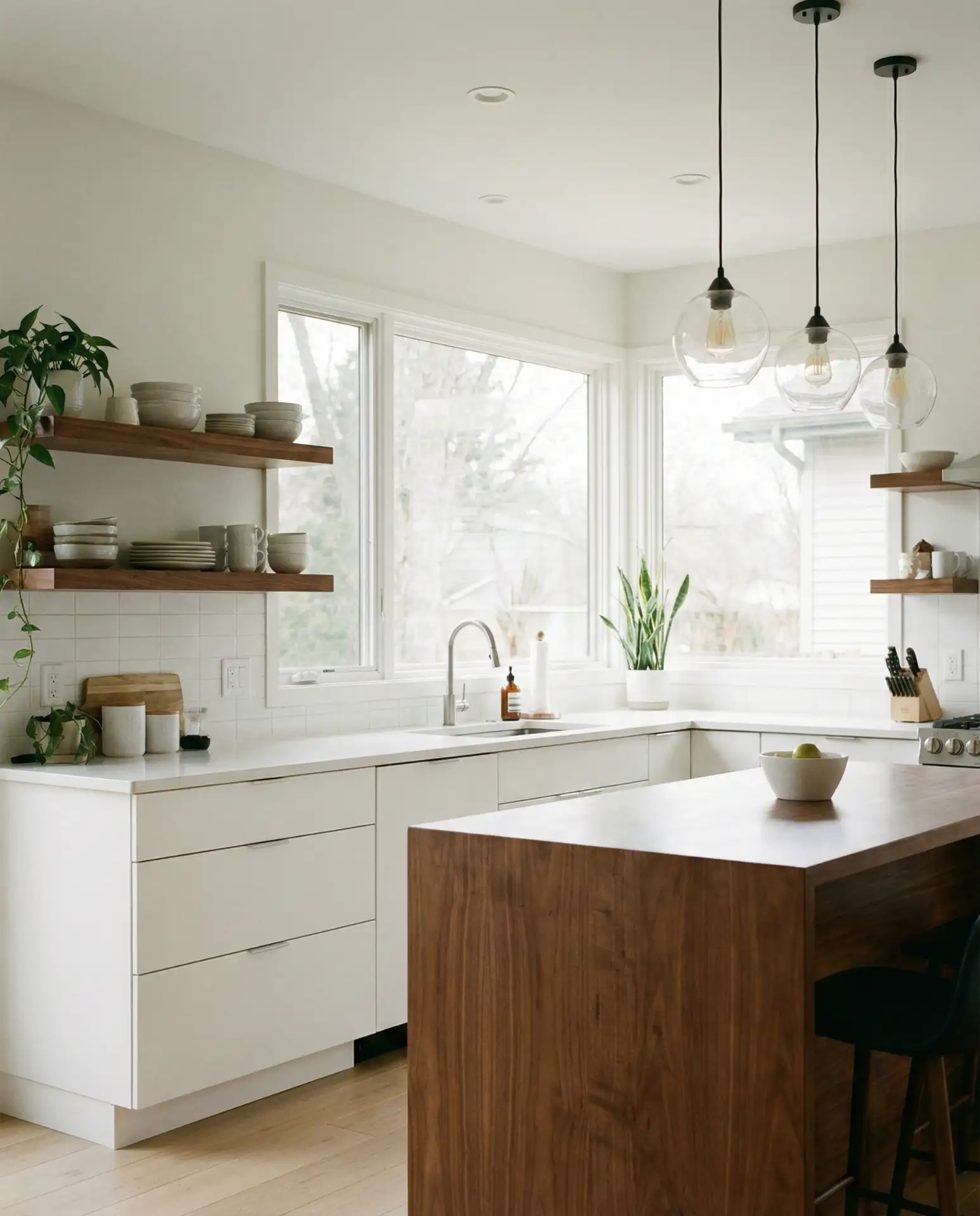 White Kitchen with Beige and Warm Tones 1