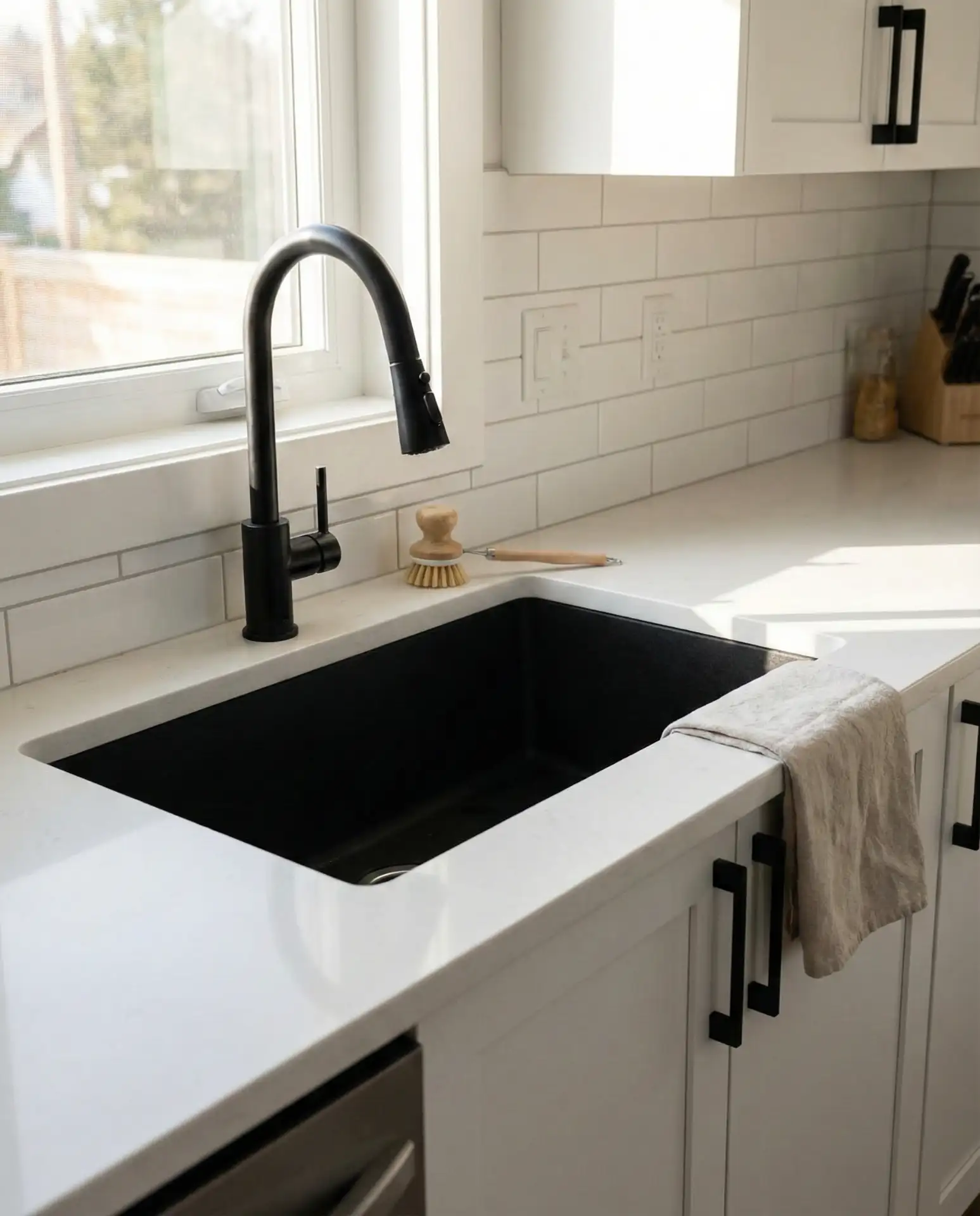 White Kitchen with Brown and Earth Tones 1